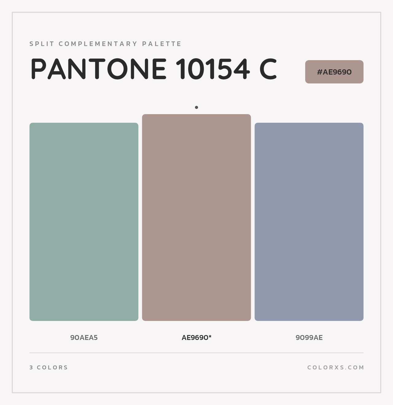 PANTONE 10154 C - Split-Complementary Color Palette
