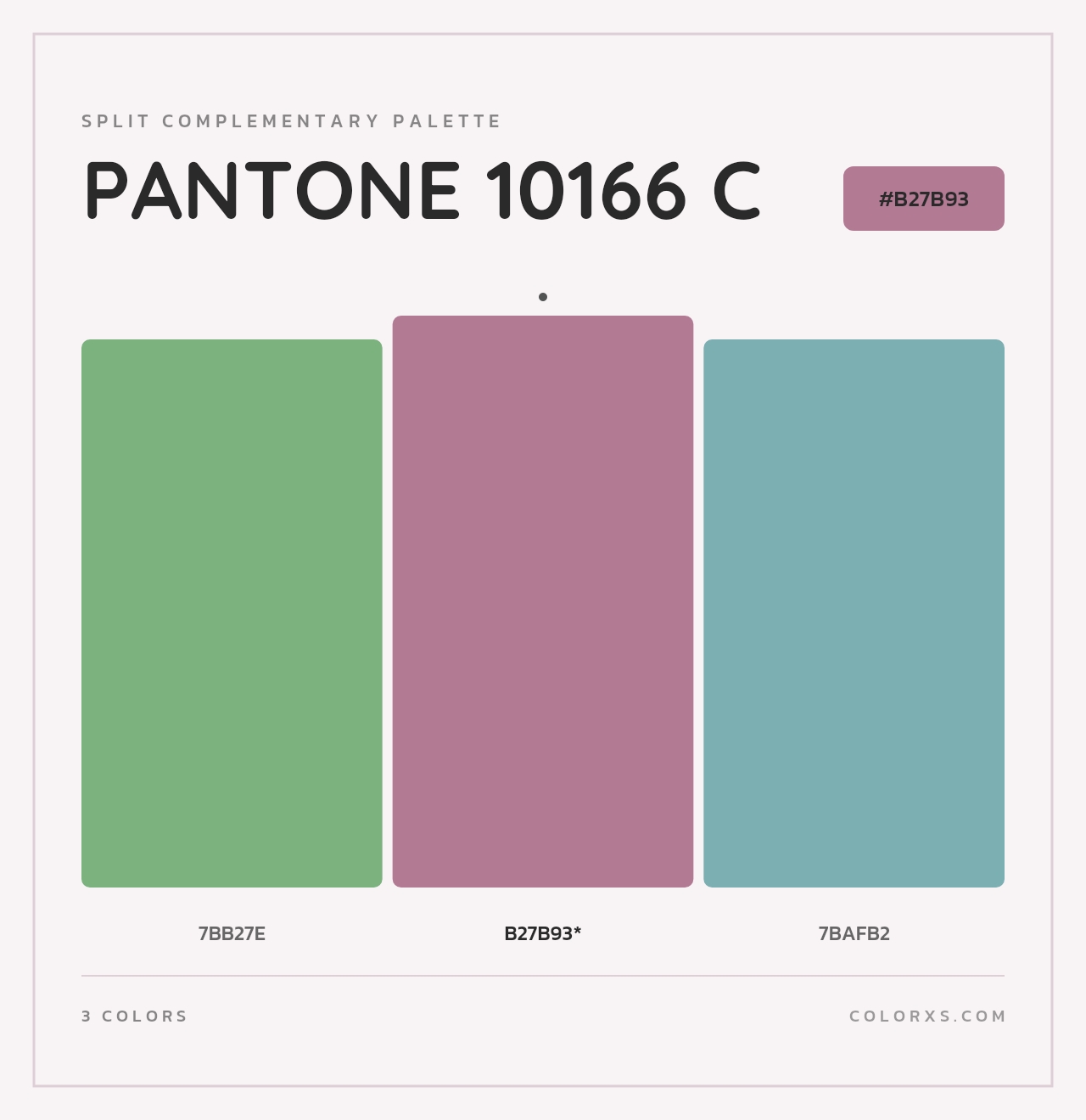 PANTONE 10166 C - Split-Complementary Color Palette