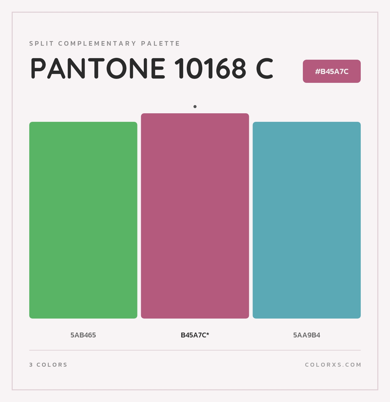 PANTONE 10168 C - Split-Complementary Color Palette