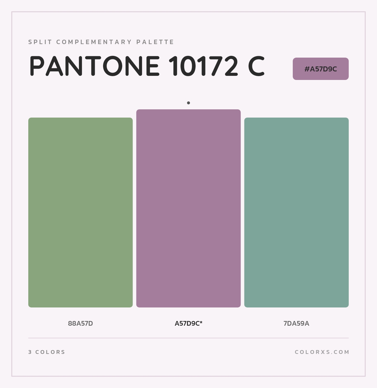 PANTONE 10172 C - Split-Complementary Color Palette