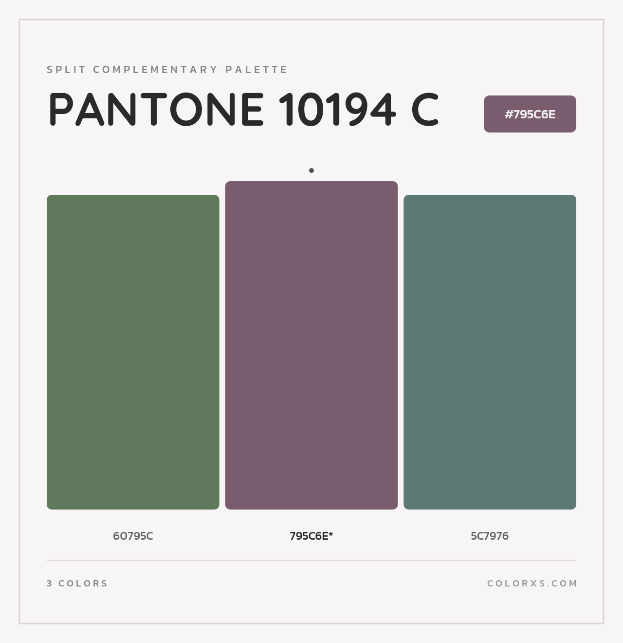 PANTONE 10194 C - Split-Complementary Color Palette