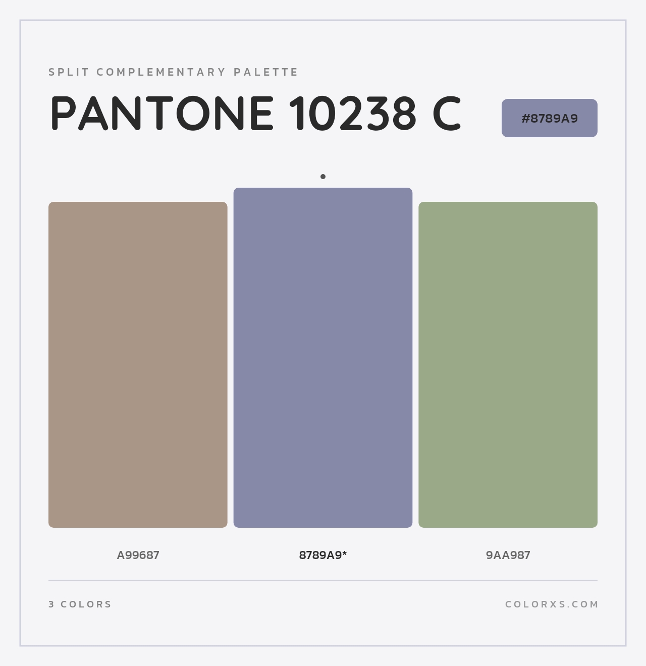 PANTONE 10238 C - Split-Complementary Color Palette