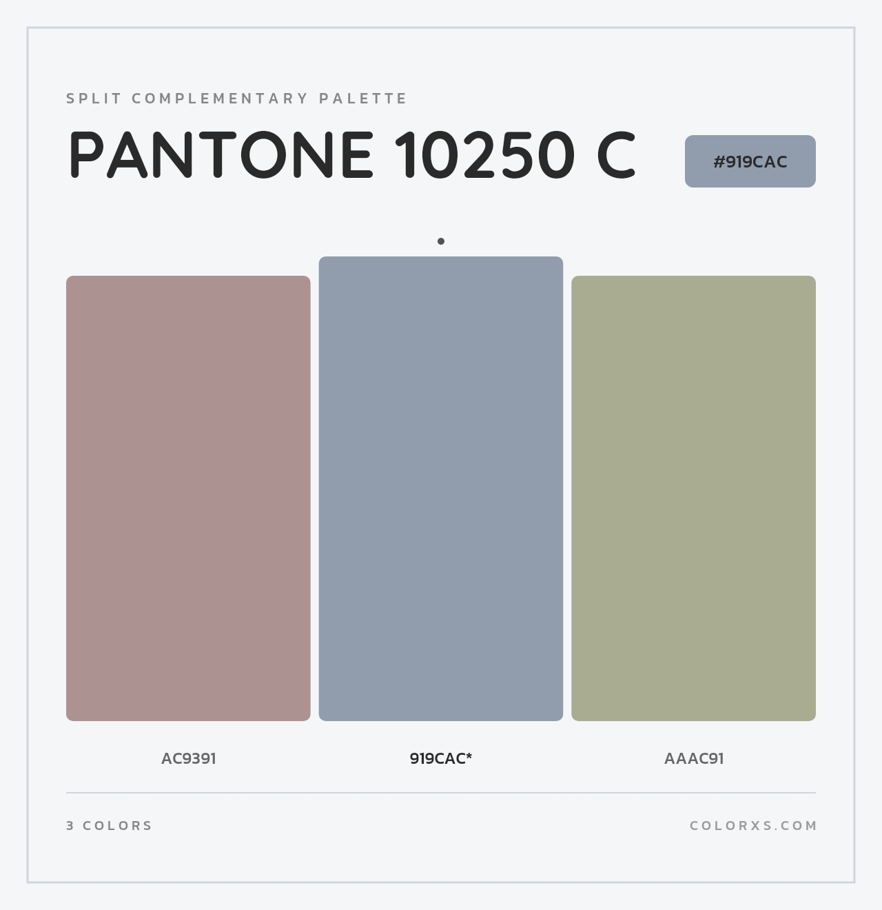 PANTONE 10250 C - Split-Complementary Color Palette