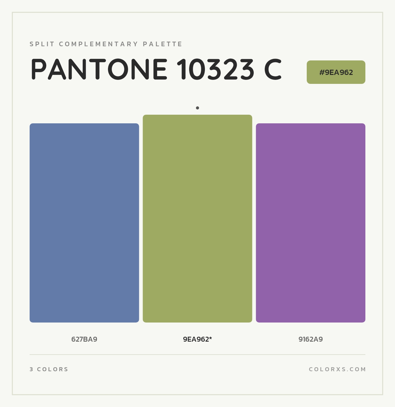 PANTONE 10323 C - Split-Complementary Color Palette