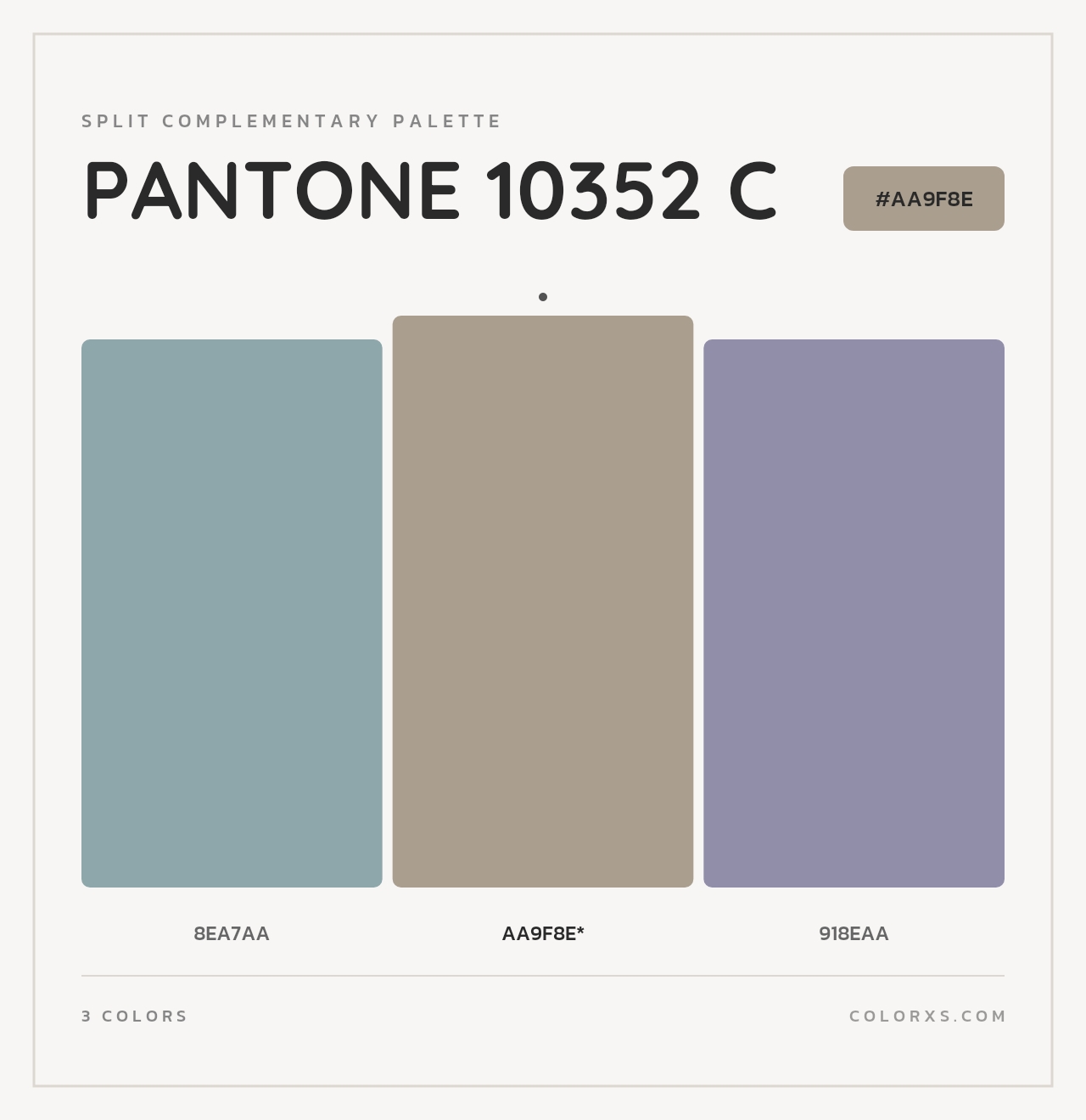 PANTONE 10352 C - Split-Complementary Color Palette