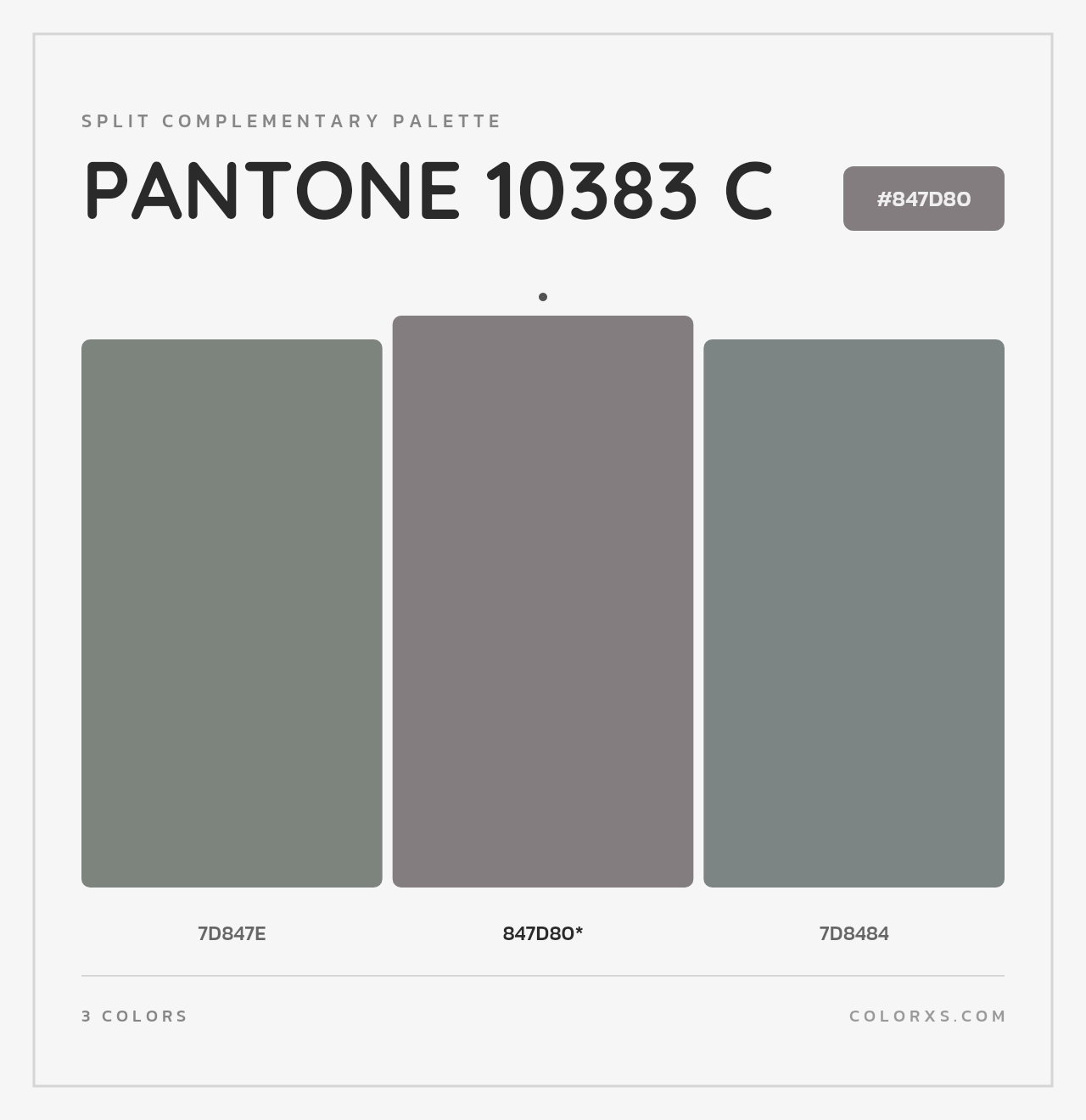 PANTONE 10383 C - Split-Complementary Color Palette