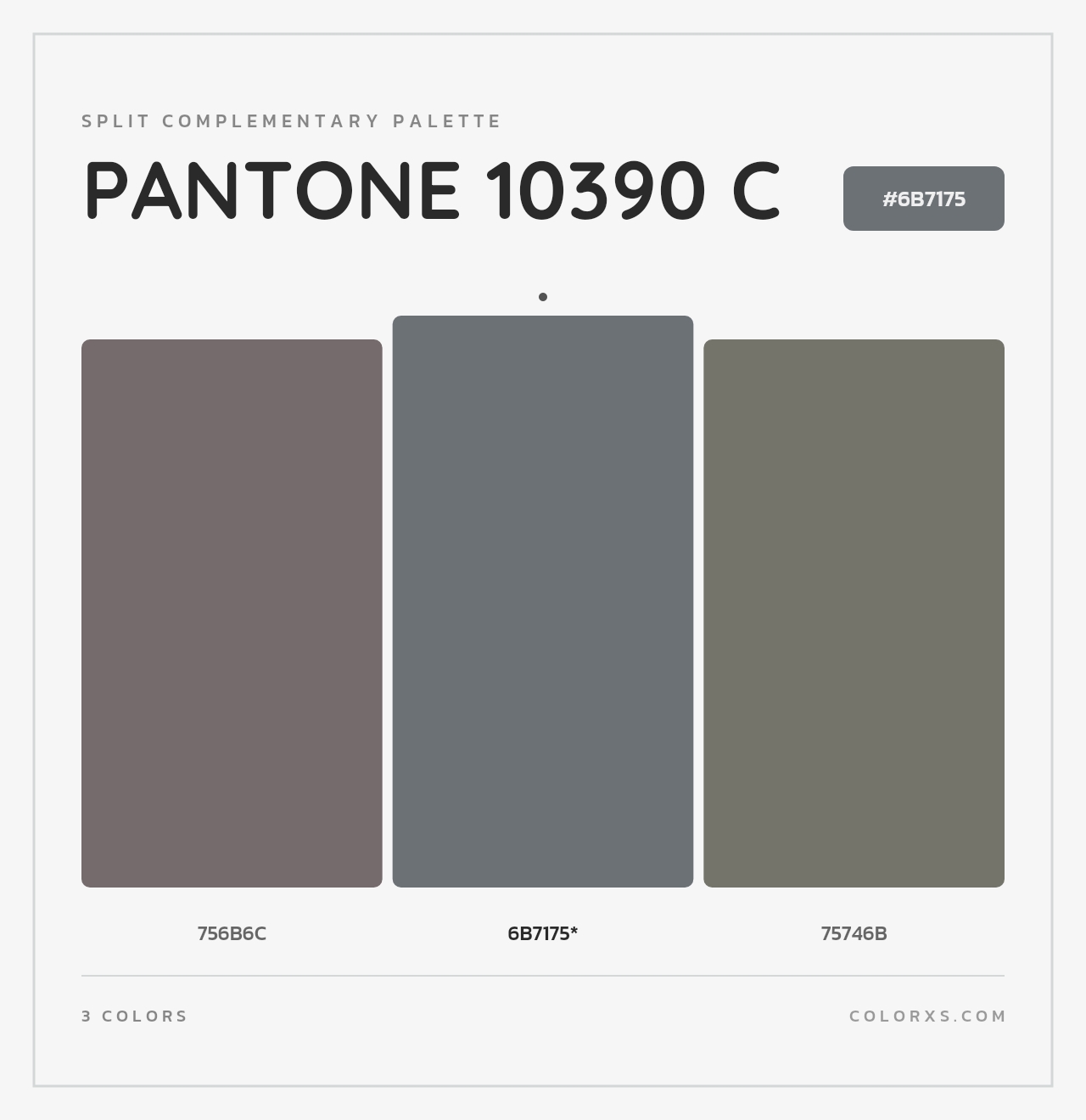 PANTONE 10390 C - Split-Complementary Color Palette