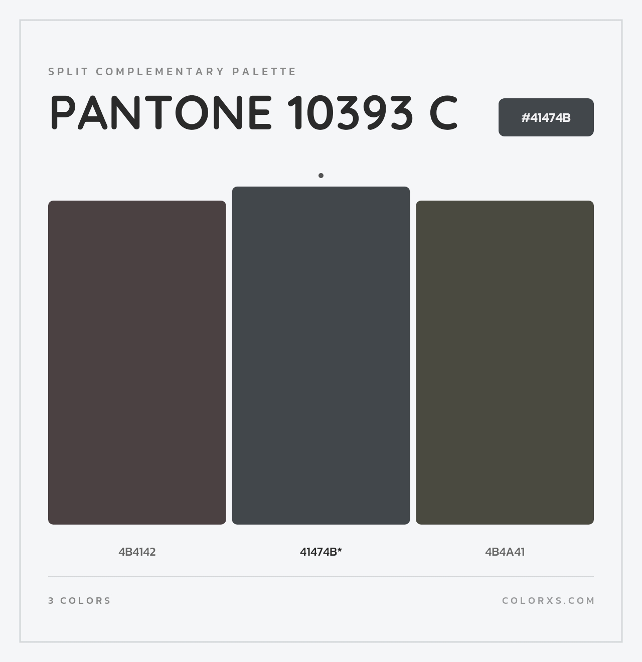 PANTONE 10393 C - Split-Complementary Color Palette