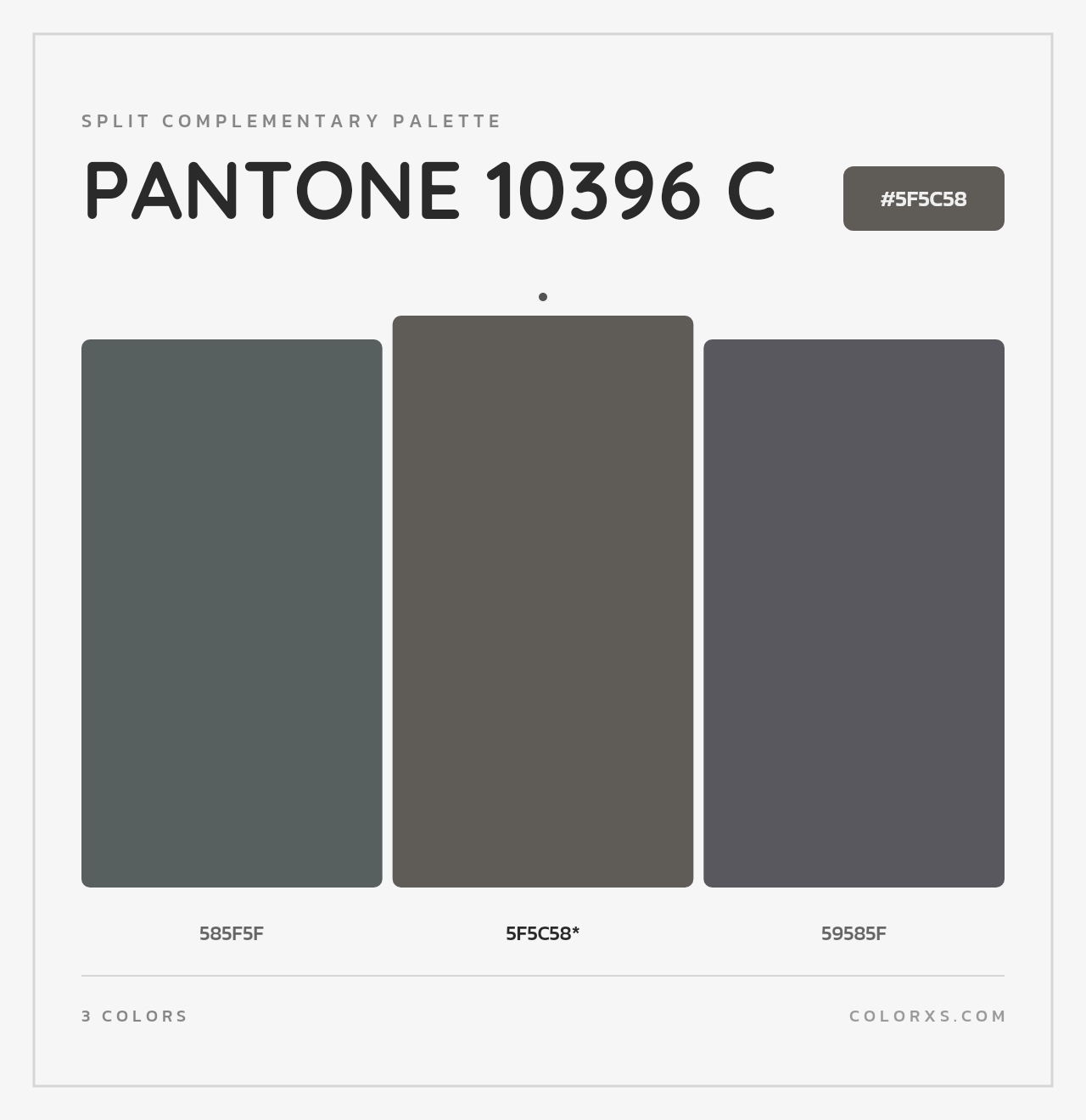PANTONE 10396 C - Split-Complementary Color Palette