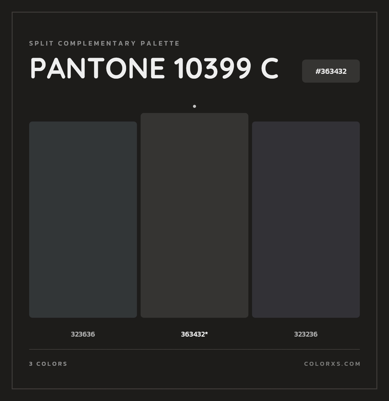 PANTONE 10399 C - Split-Complementary Color Palette