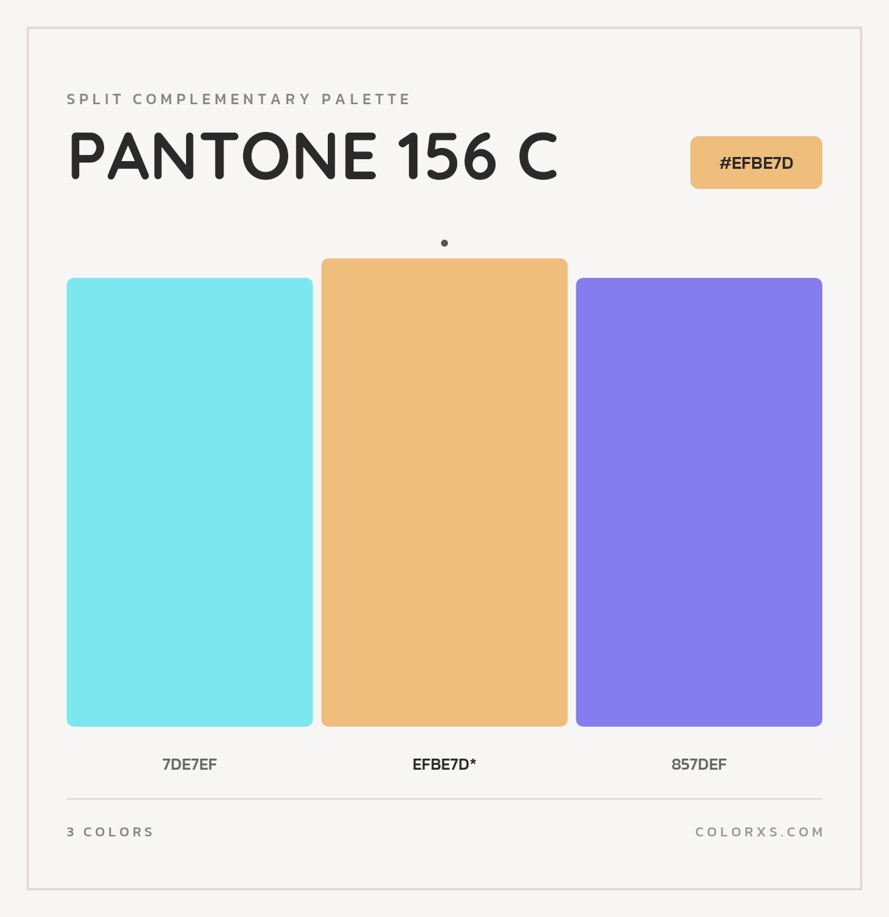 PANTONE 156 C - Split-Complementary Color Palette