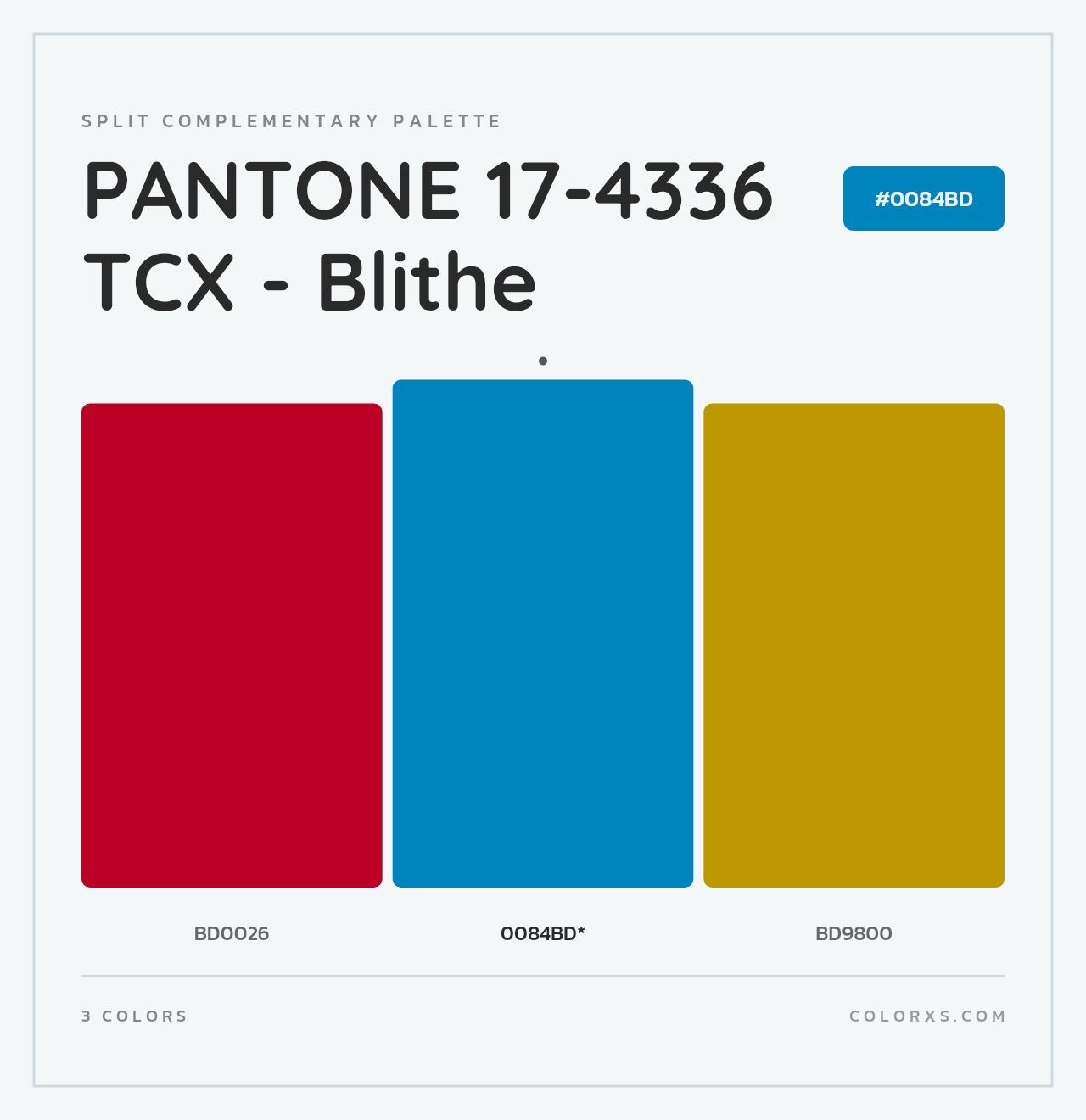 PANTONE 17-4336 TCX - Blithe - Split-Complementary Color Palette
