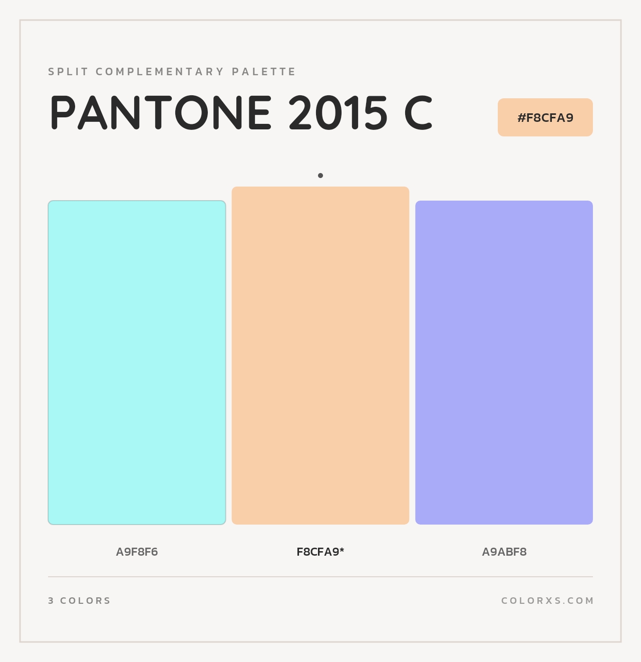 PANTONE 2015 C - Split-Complementary Color Palette