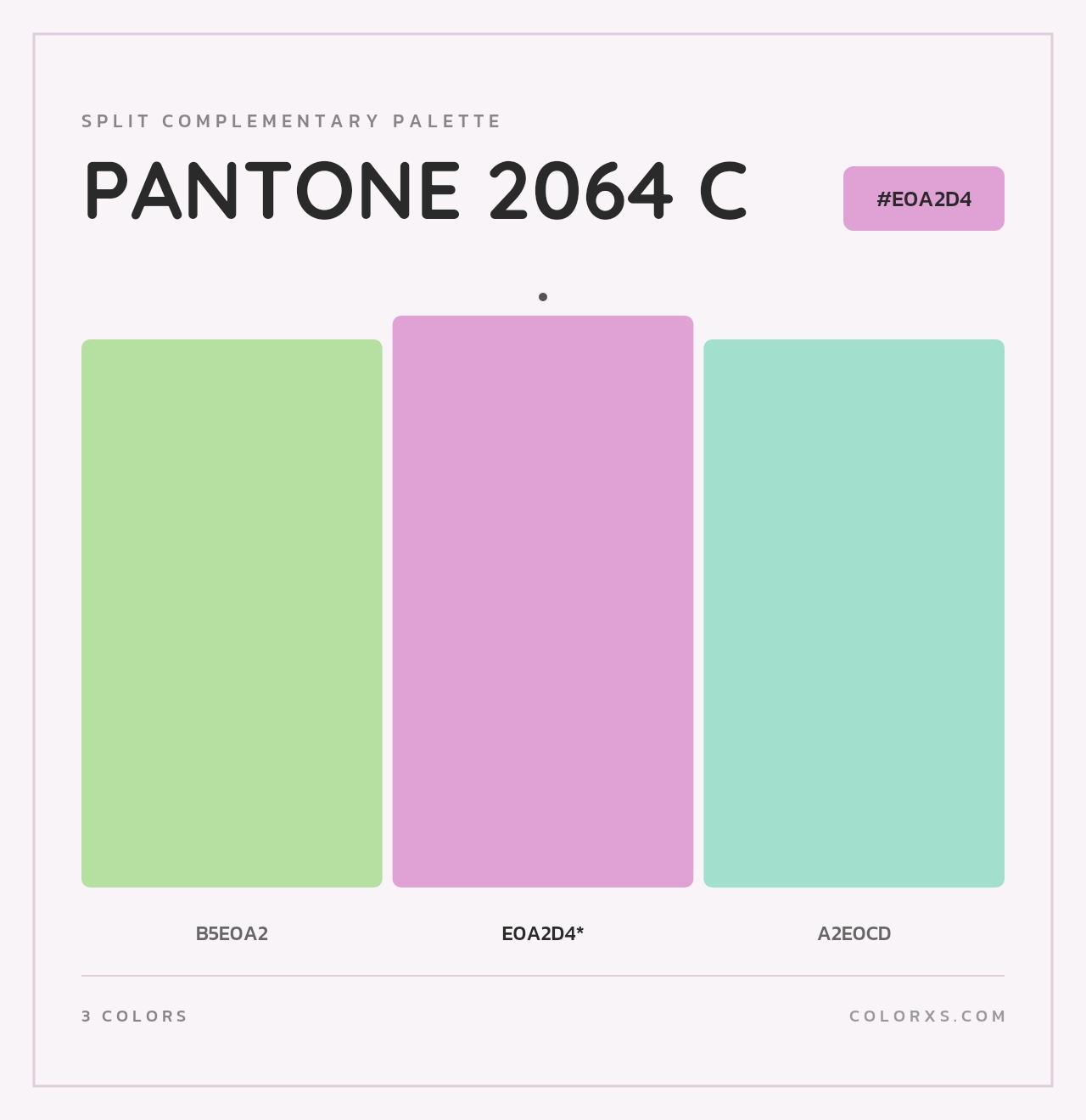 PANTONE 2064 C - Split-Complementary Color Palette