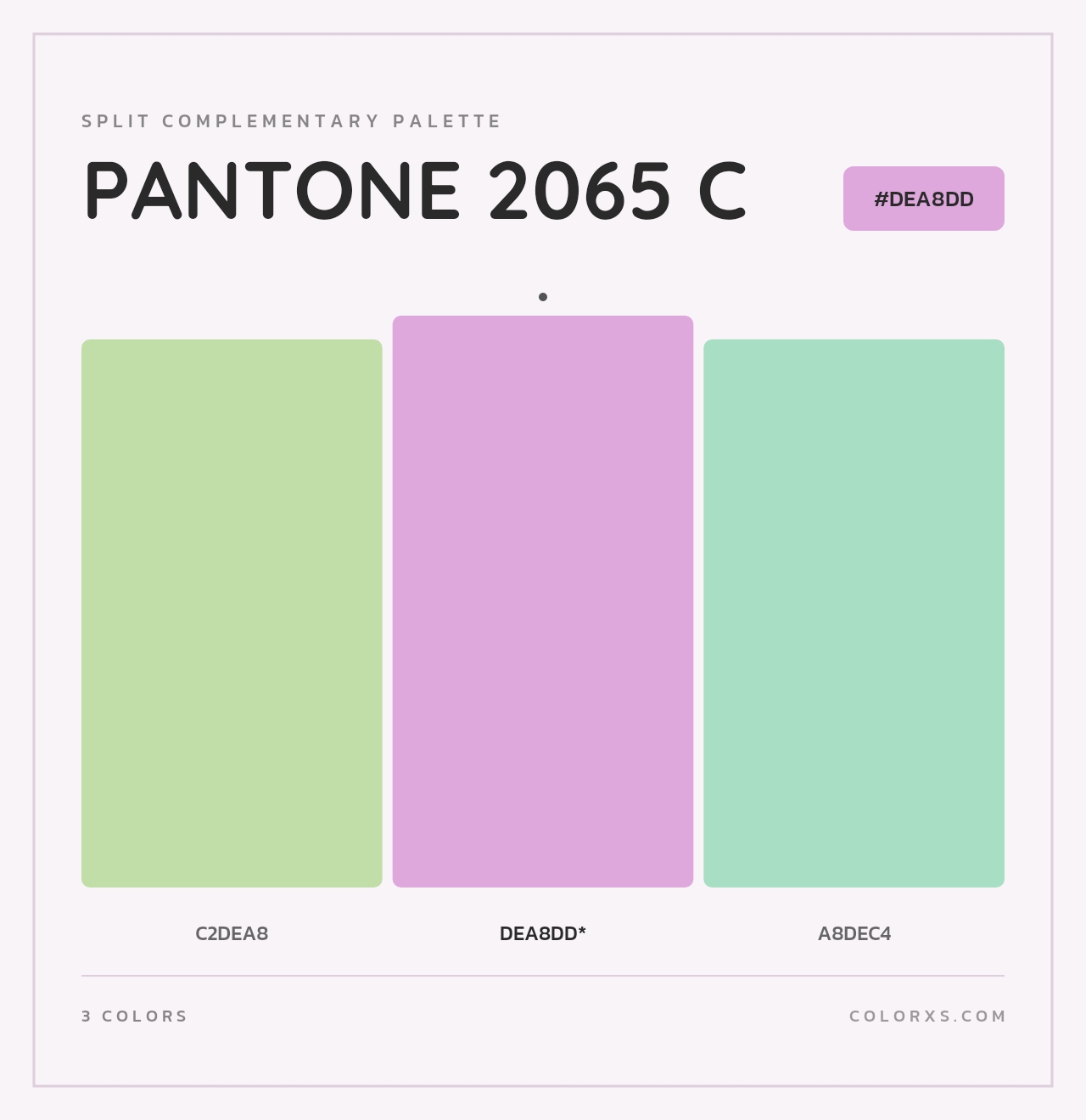 PANTONE 2065 C - Split-Complementary Color Palette