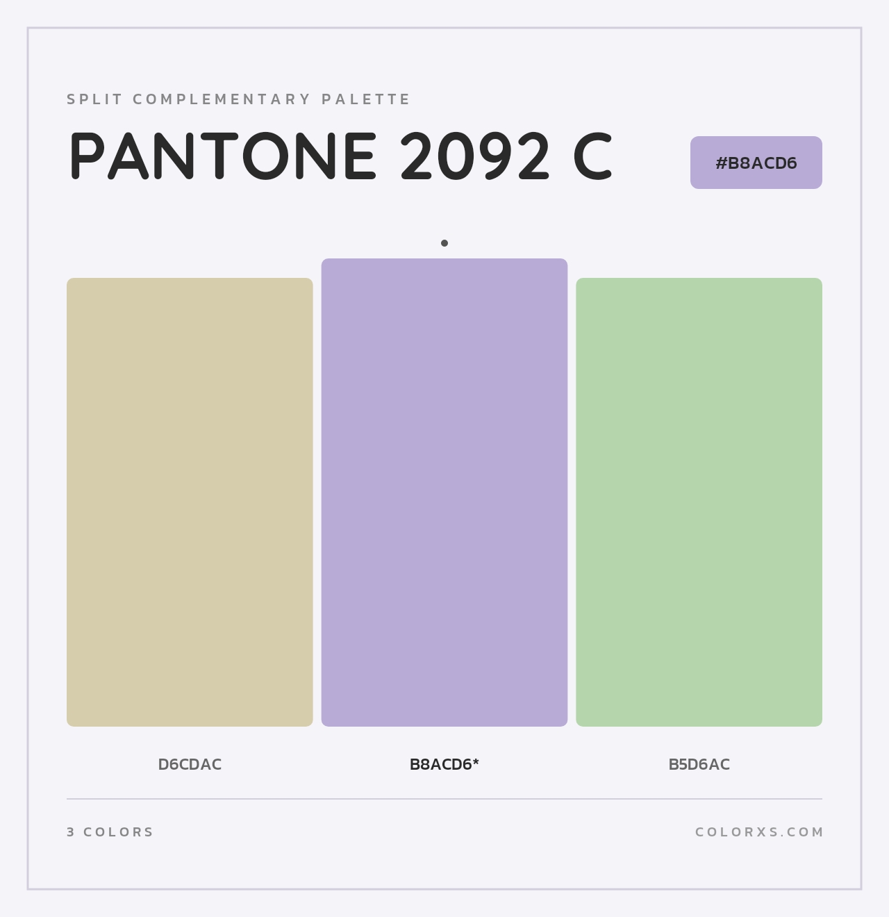 PANTONE 2092 C - Split-Complementary Color Palette