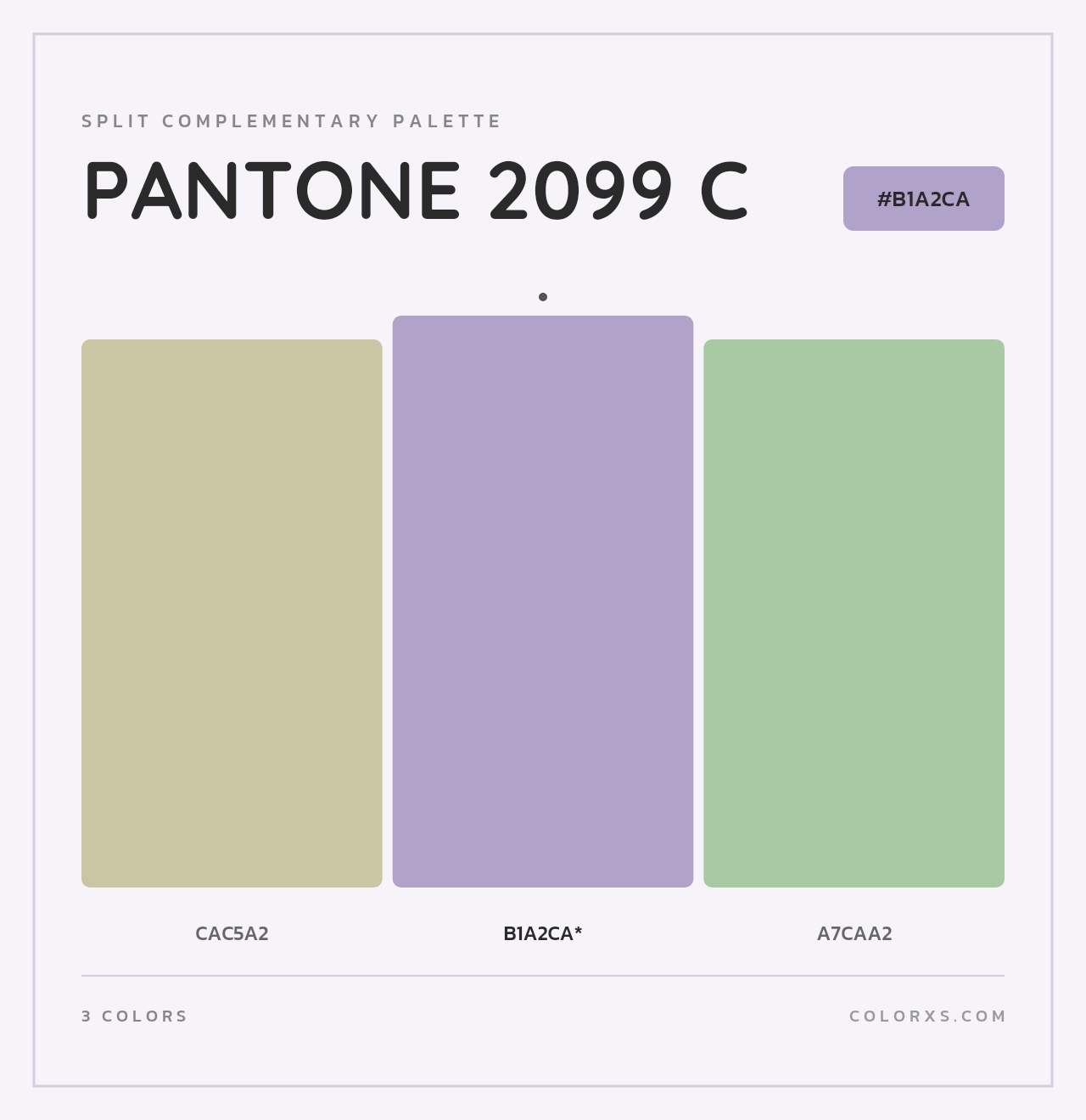 PANTONE 2099 C - Split-Complementary Color Palette