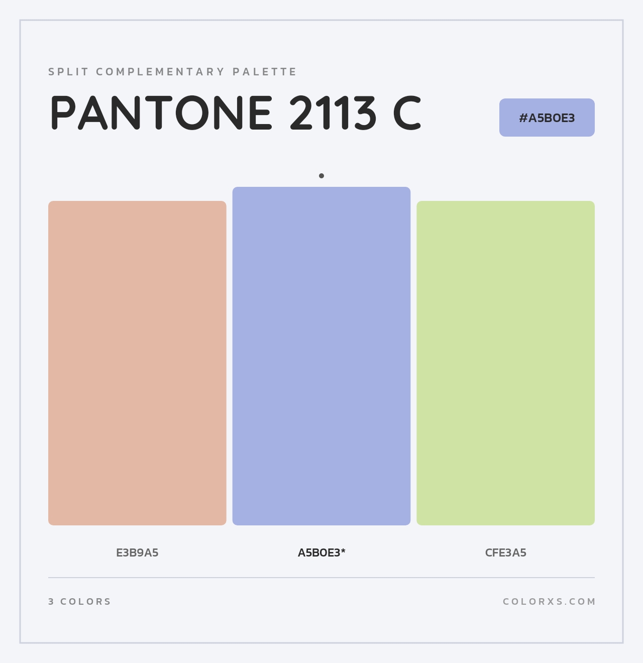 PANTONE 2113 C - Split-Complementary Color Palette