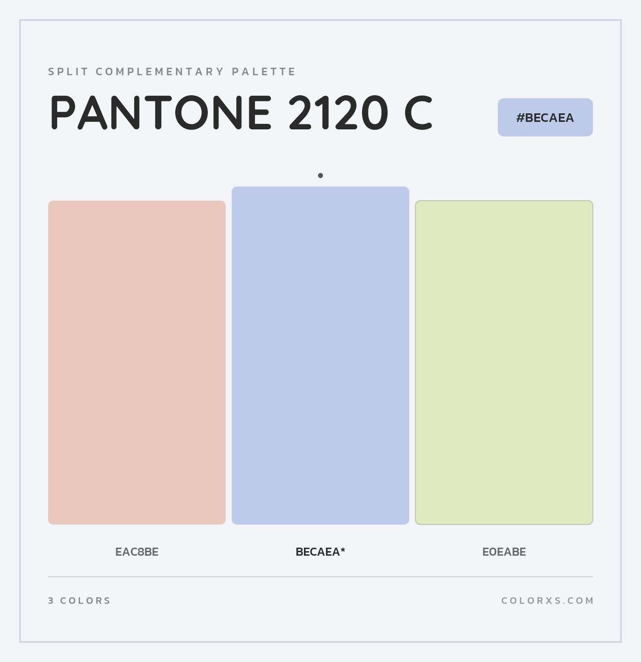 PANTONE 2120 C - Split-Complementary Color Palette