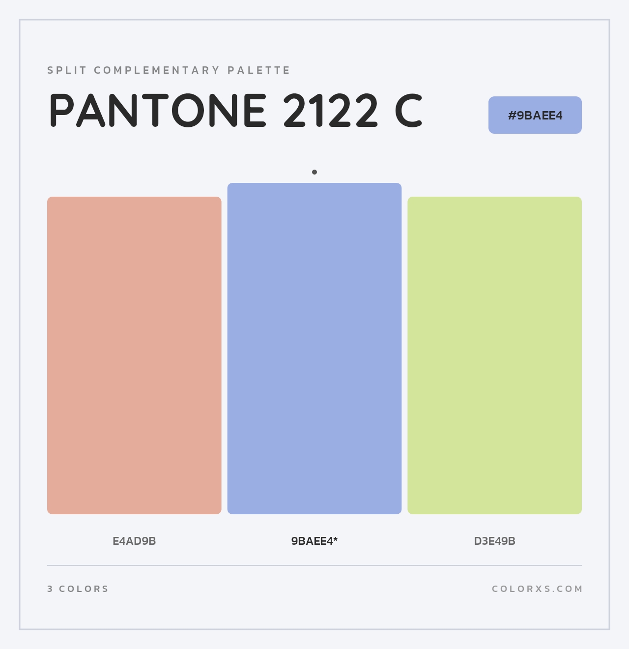 PANTONE 2122 C - Split-Complementary Color Palette