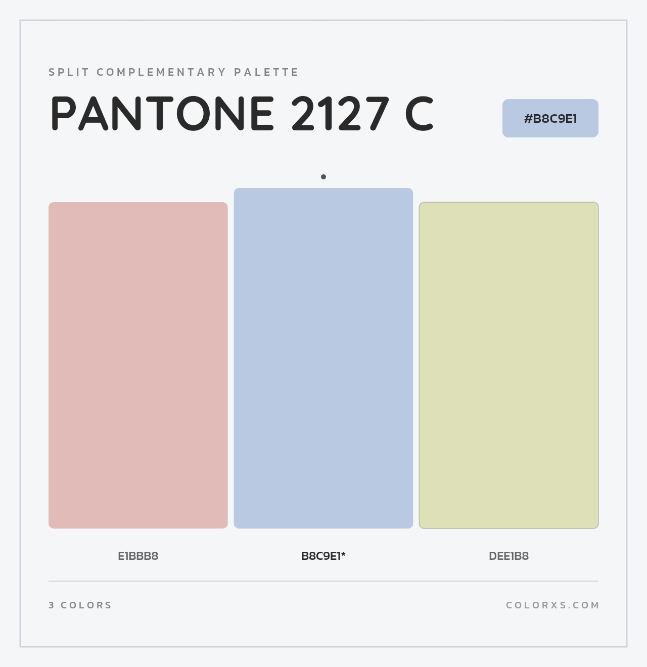 PANTONE 2127 C - Split-Complementary Color Palette