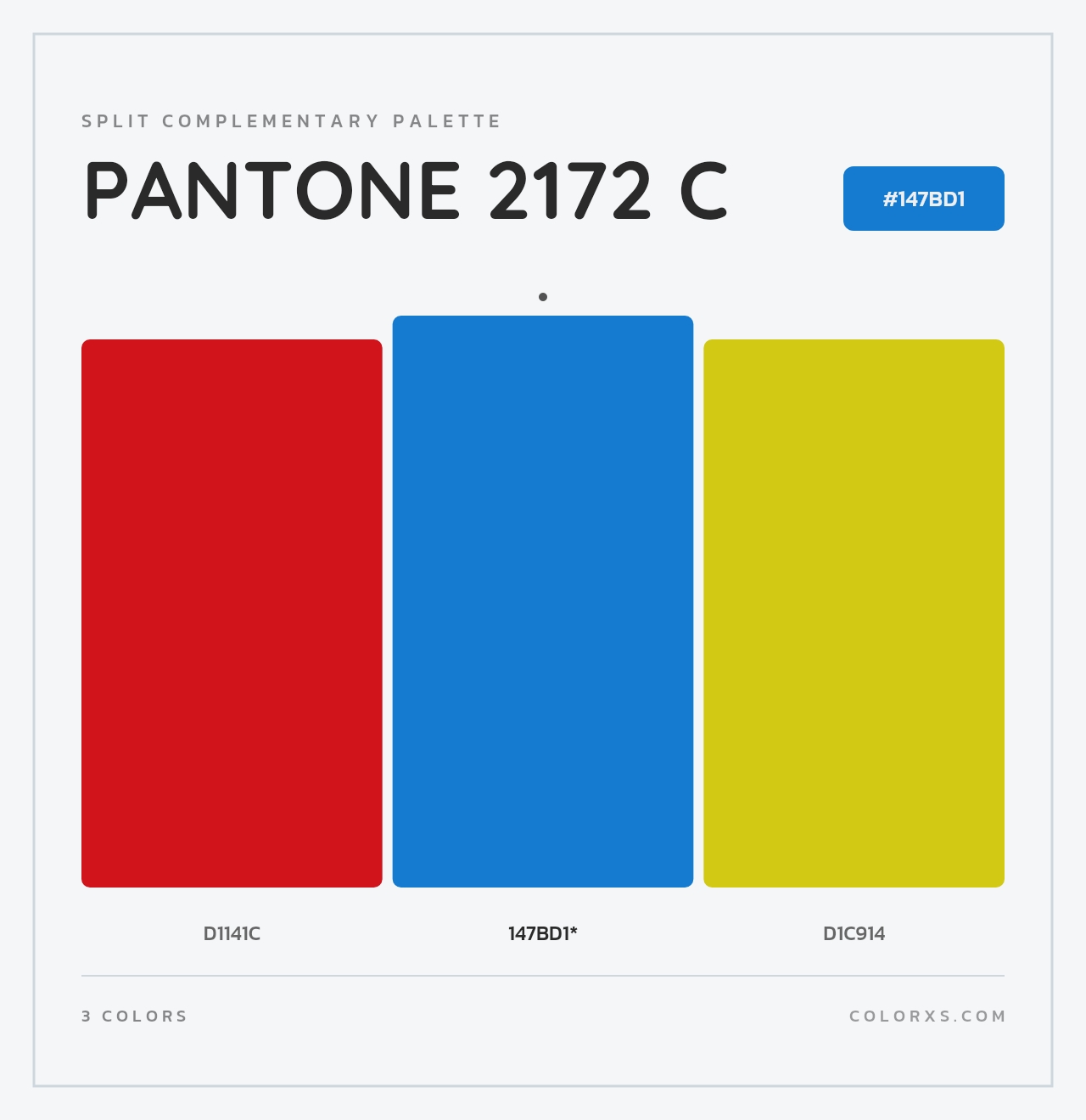 PANTONE 2172 C - Split-Complementary Color Palette