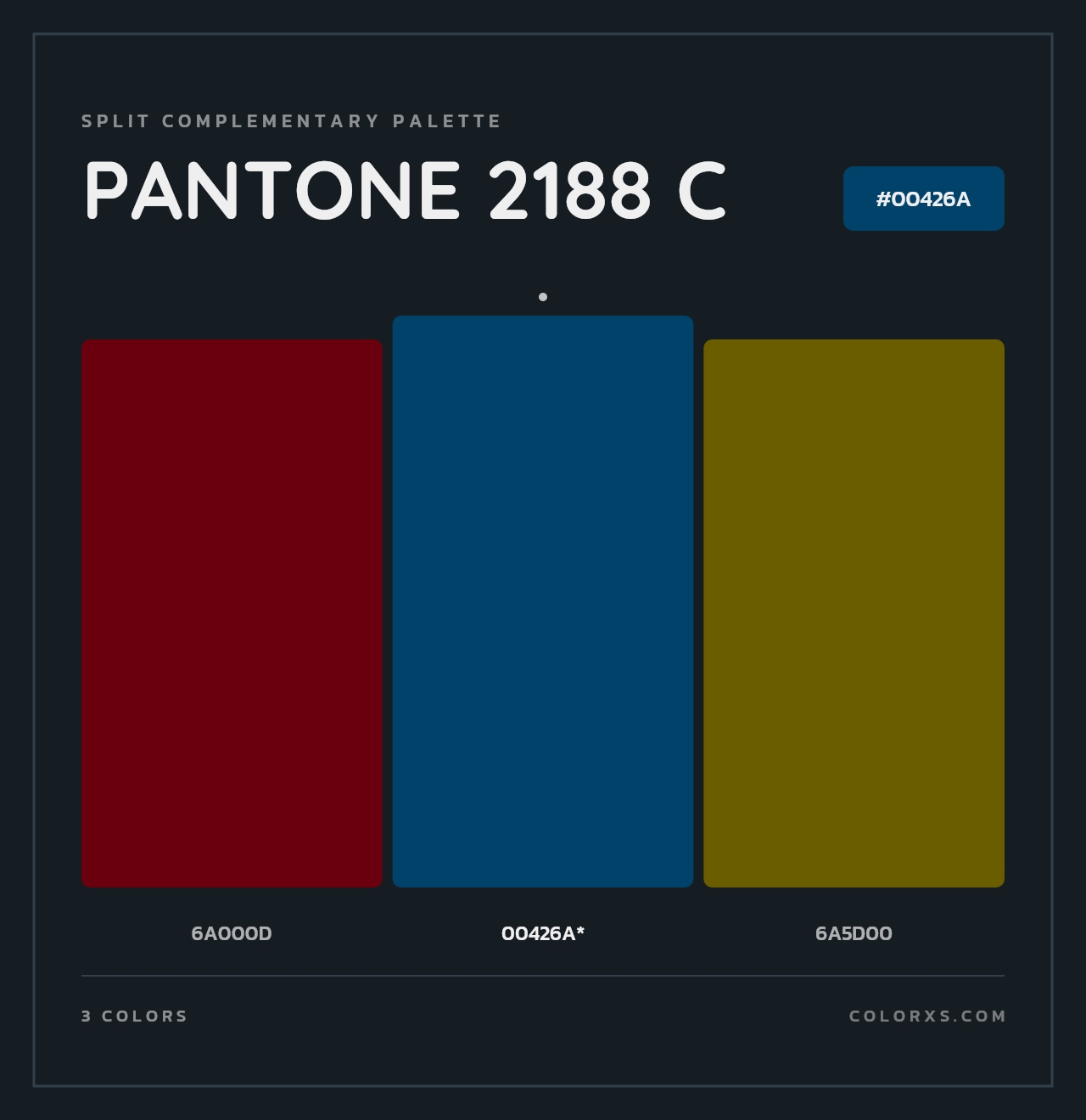 PANTONE 2188 C - Split-Complementary Color Palette