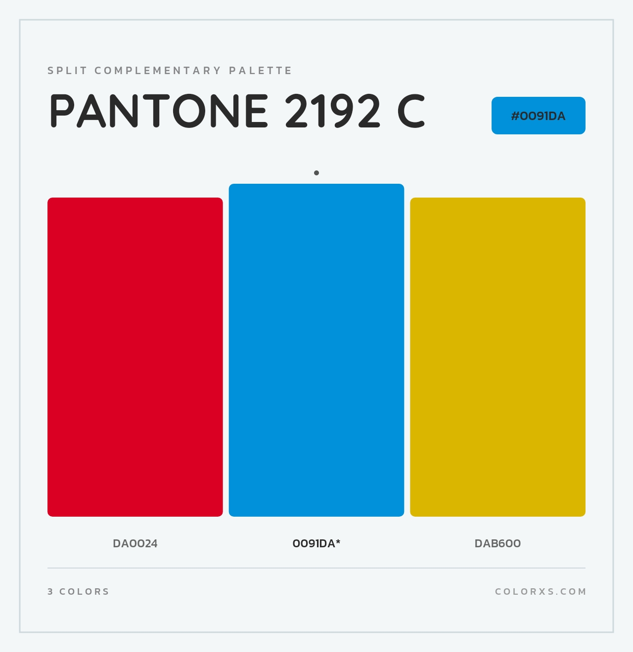 PANTONE 2192 C - Split-Complementary Color Palette