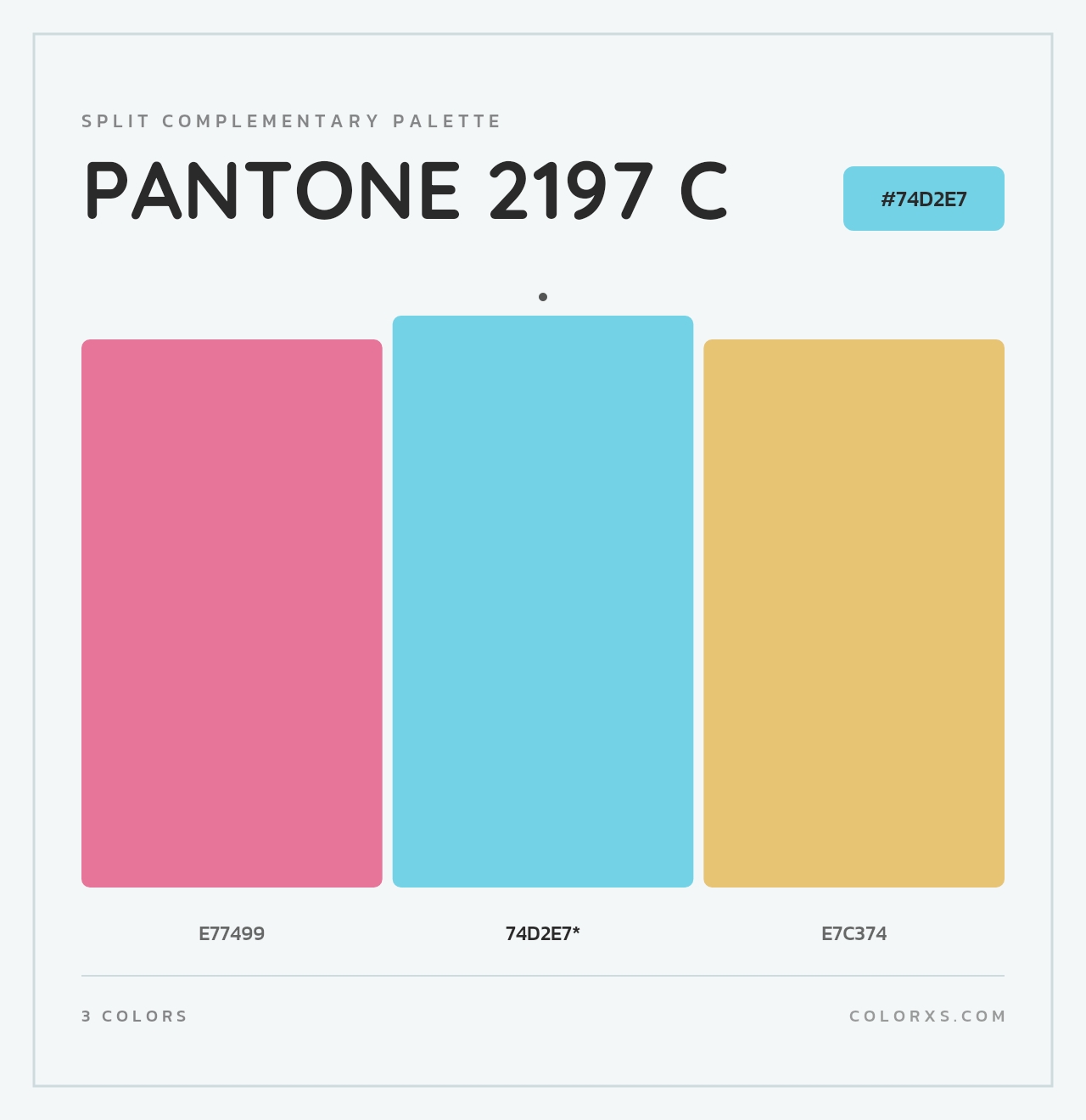 PANTONE 2197 C - Split-Complementary Color Palette