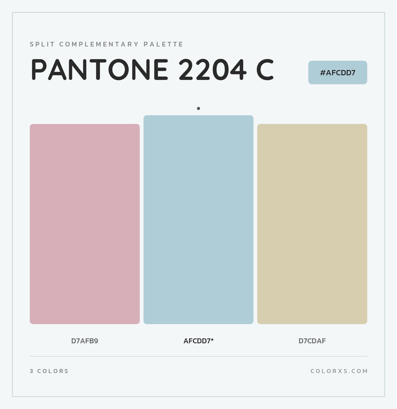 PANTONE 2204 C - Split-Complementary Color Palette