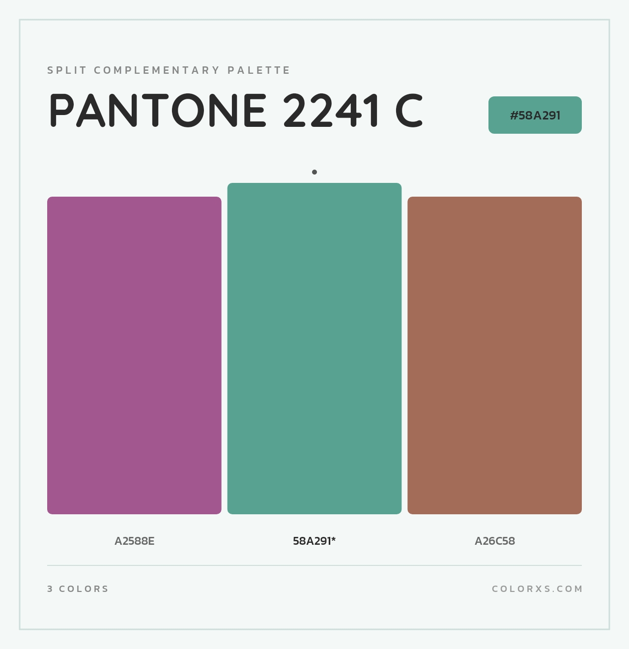 PANTONE 2241 C - Split-Complementary Color Palette