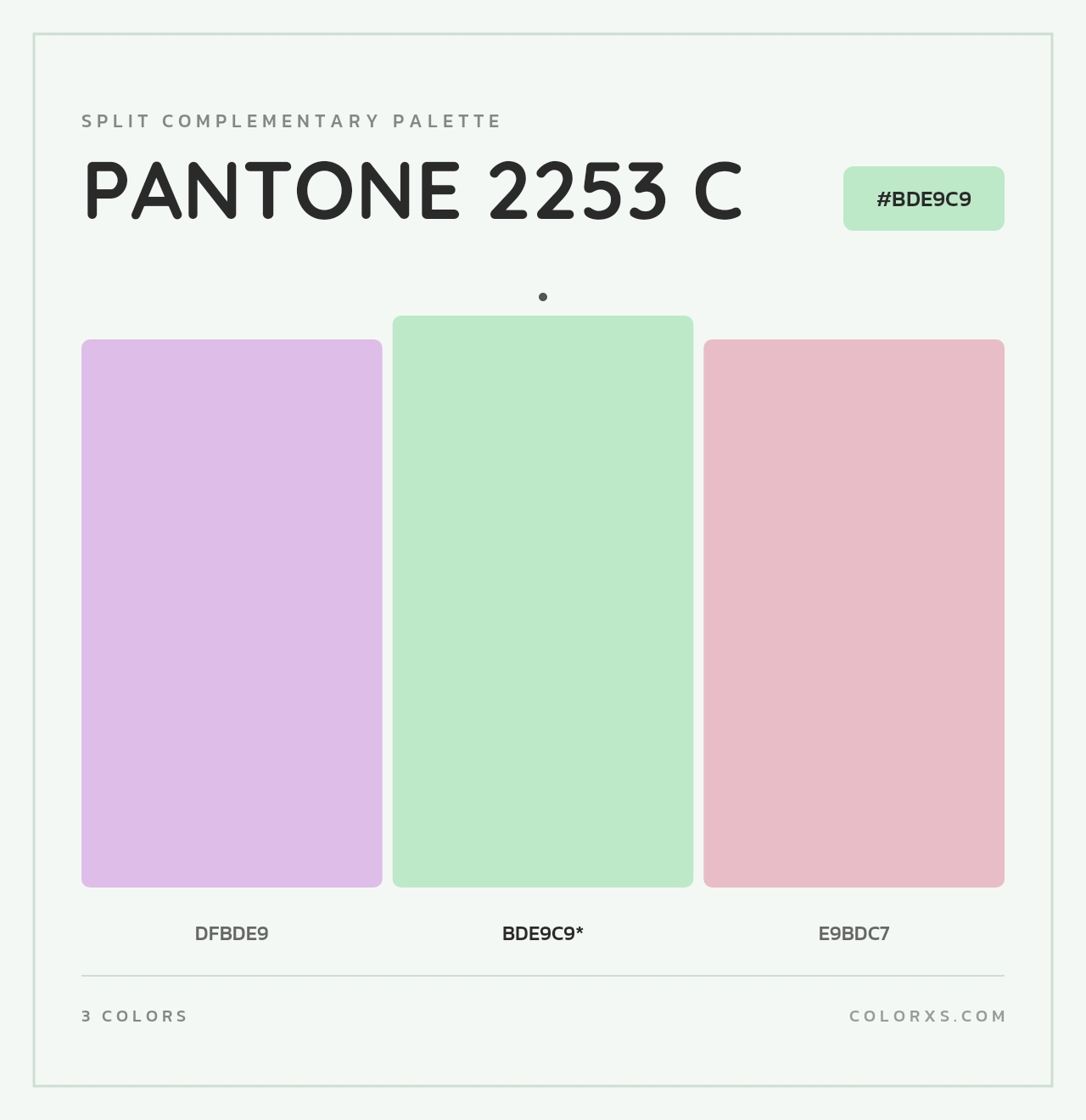 PANTONE 2253 C - Split-Complementary Color Palette