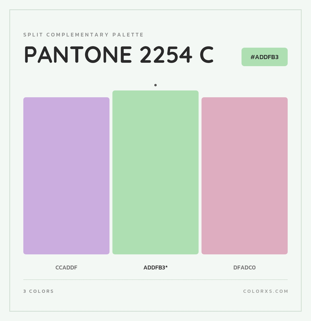 PANTONE 2254 C - Split-Complementary Color Palette