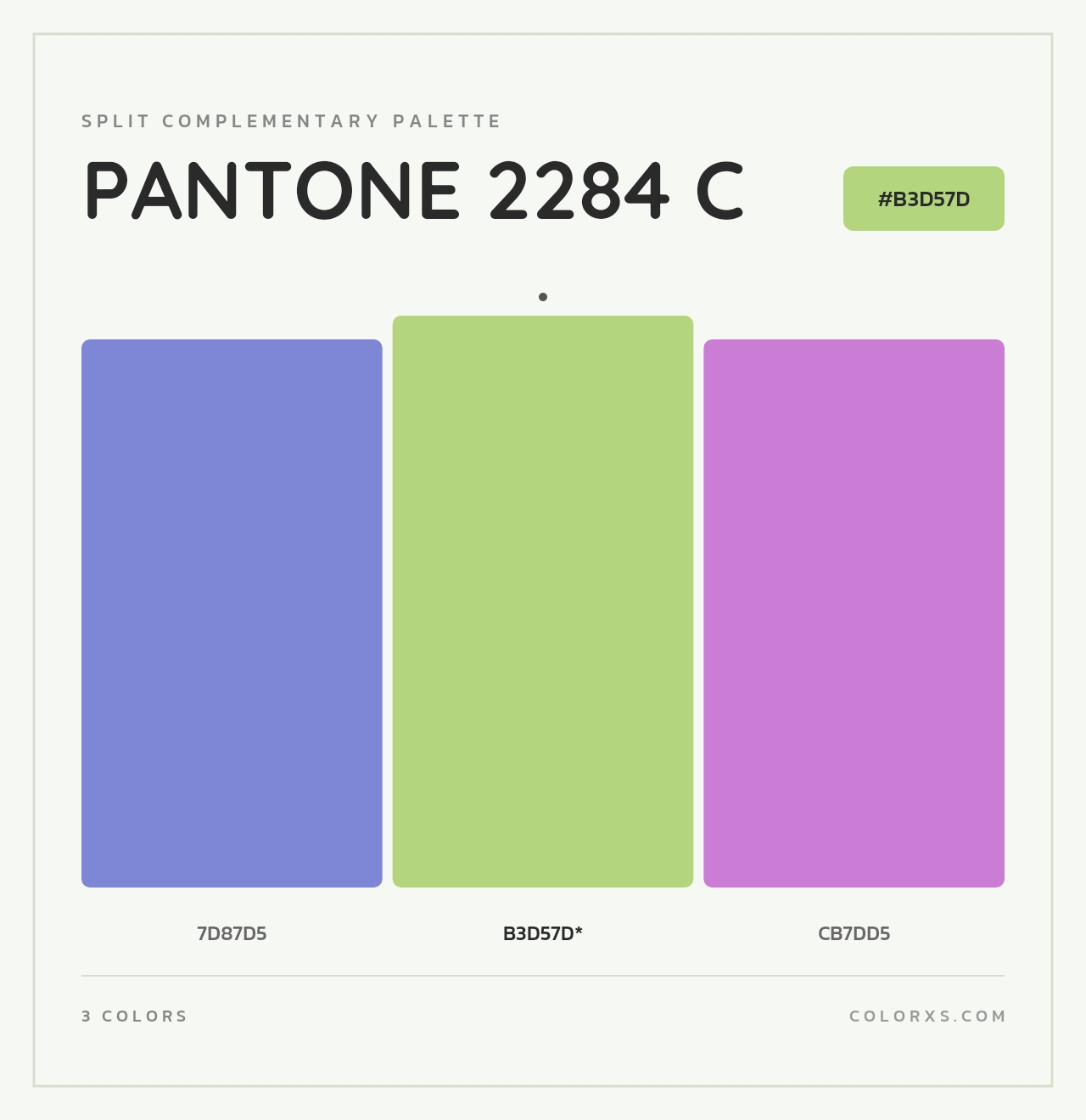 PANTONE 2284 C - Split-Complementary Color Palette