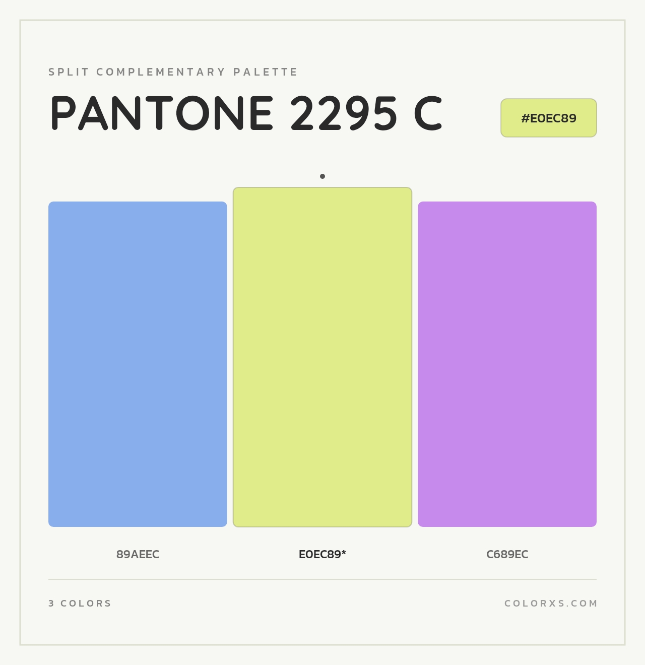 PANTONE 2295 C - Split-Complementary Color Palette