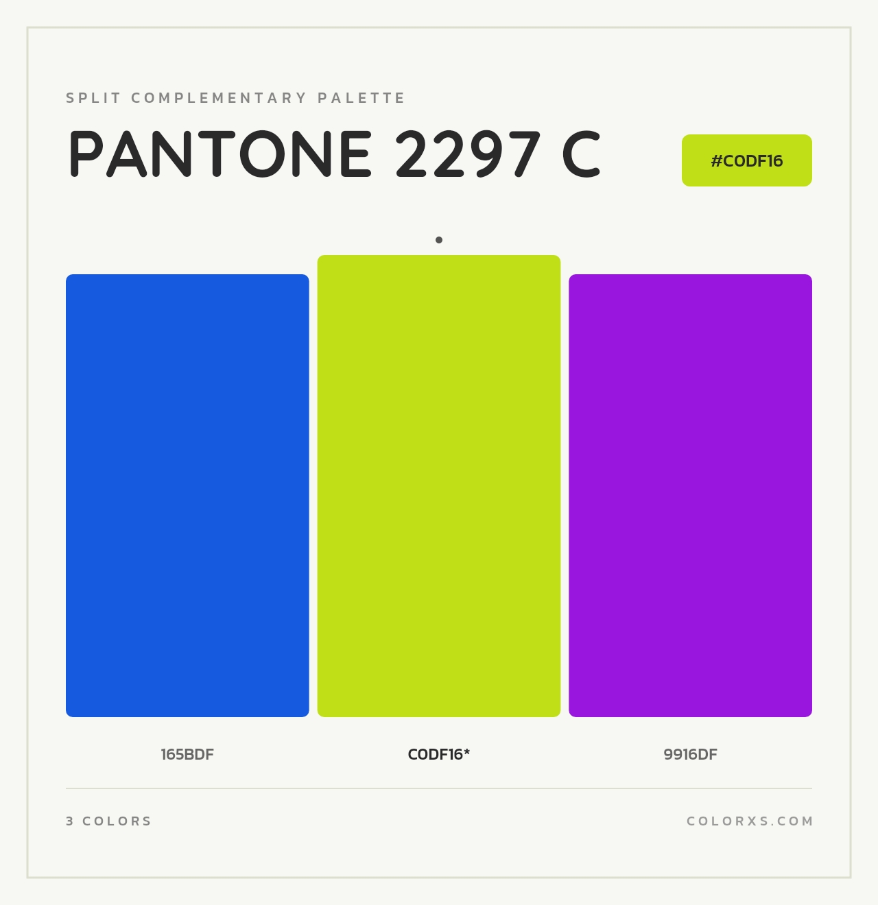 PANTONE 2297 C - Split-Complementary Color Palette
