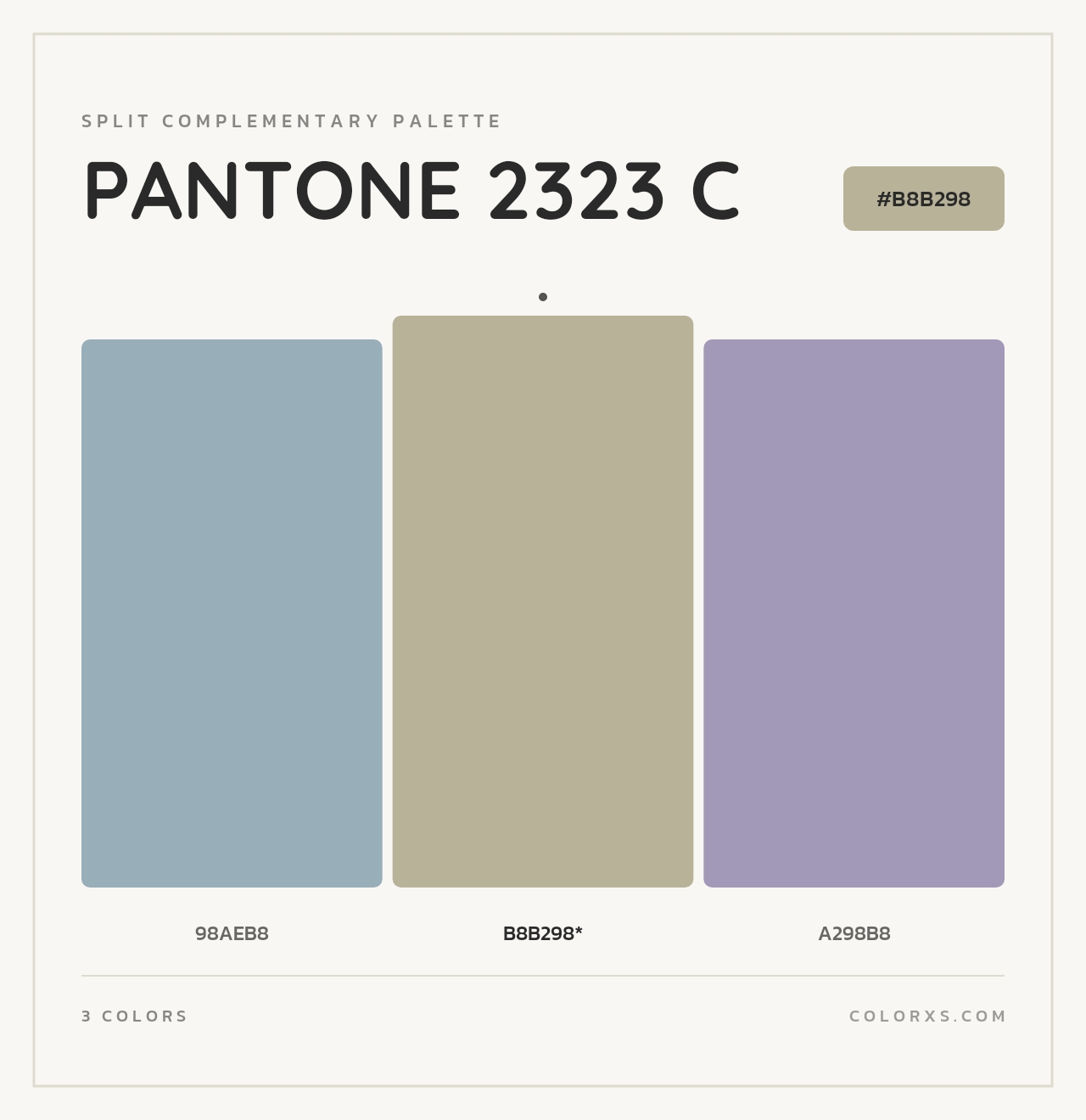PANTONE 2323 C - Split-Complementary Color Palette