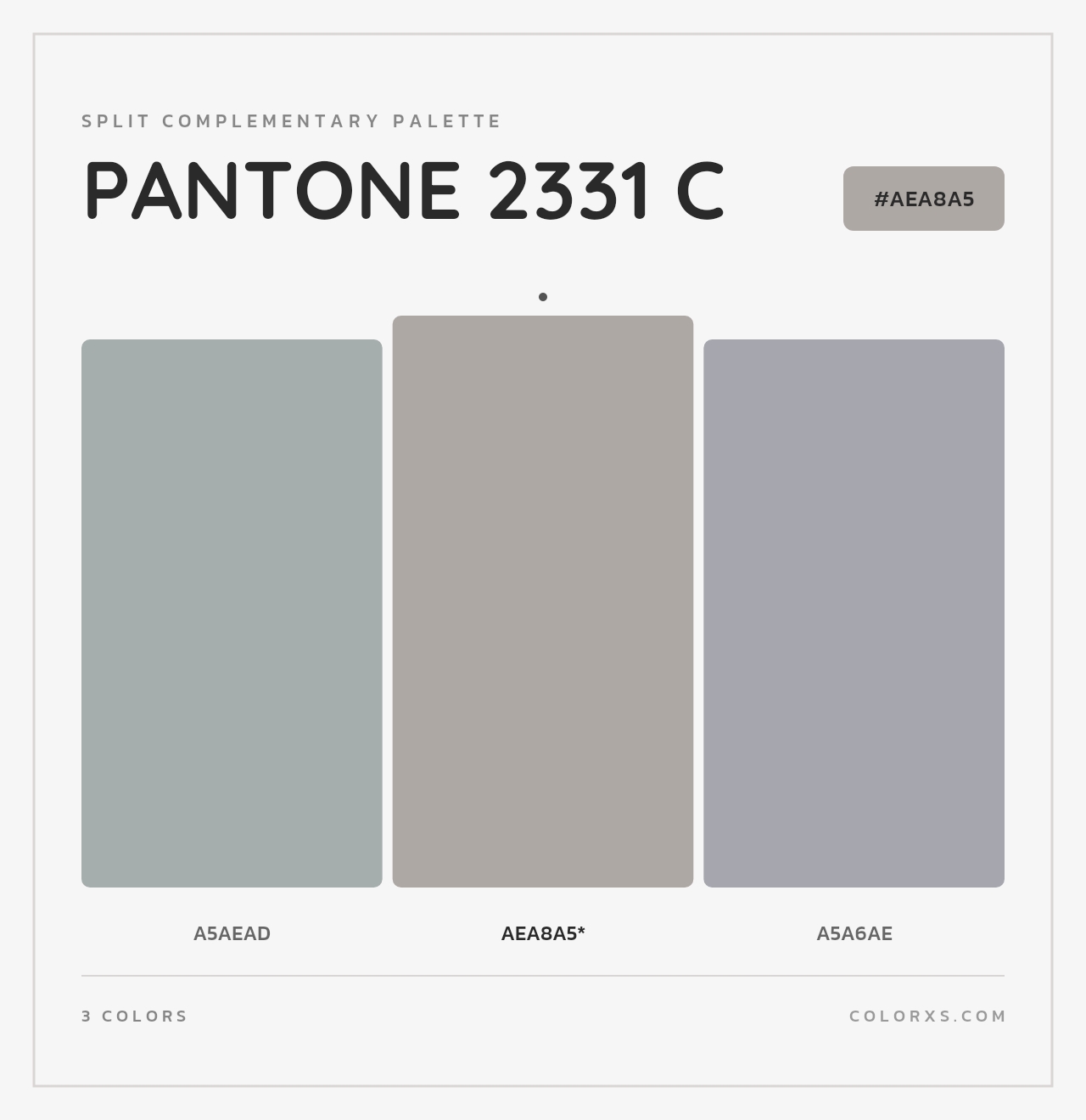 PANTONE 2331 C - Split-Complementary Color Palette