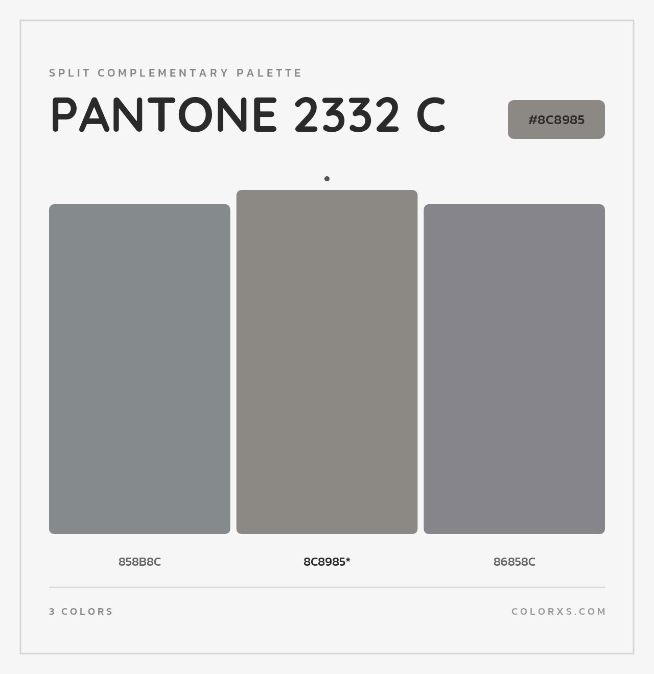 PANTONE 2332 C - Split-Complementary Color Palette