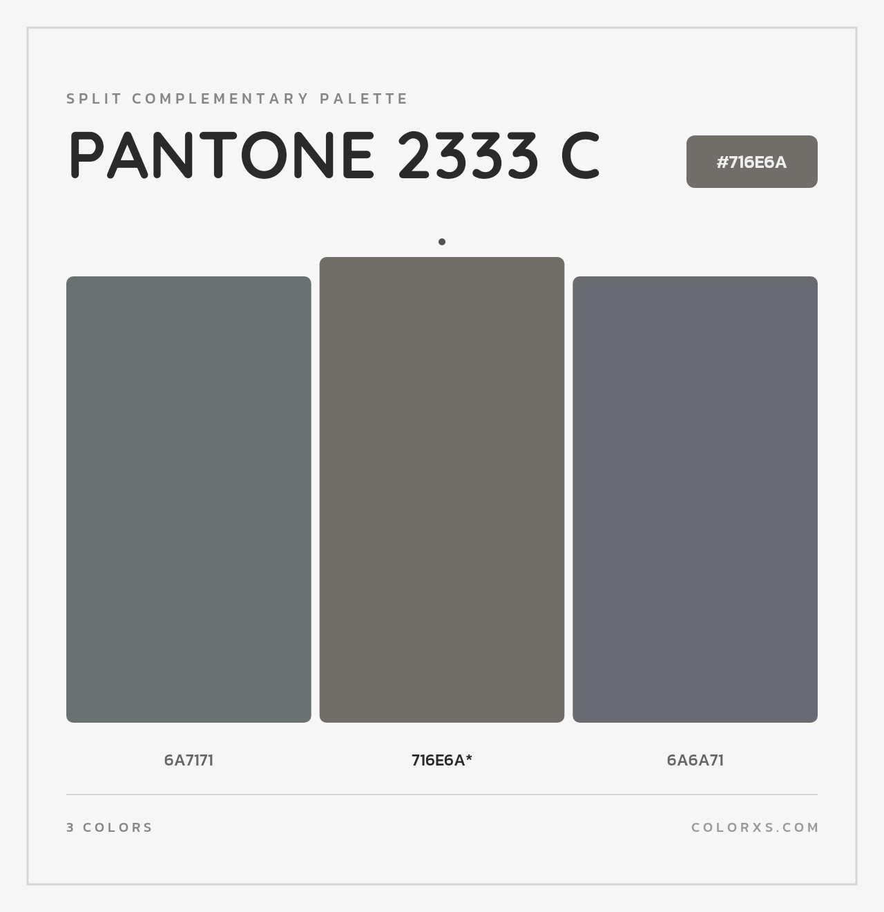PANTONE 2333 C - Split-Complementary Color Palette