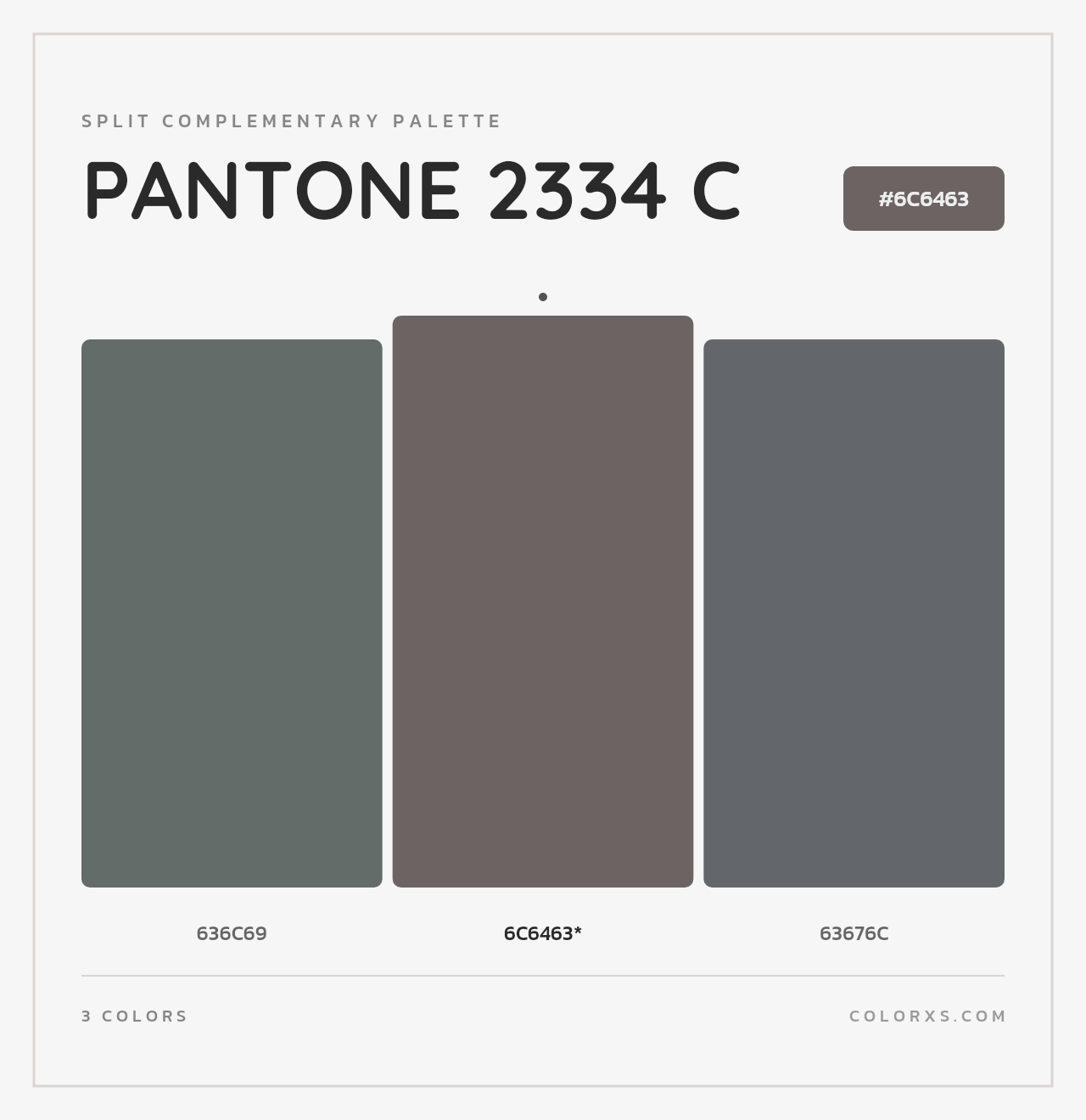 PANTONE 2334 C - Split-Complementary Color Palette