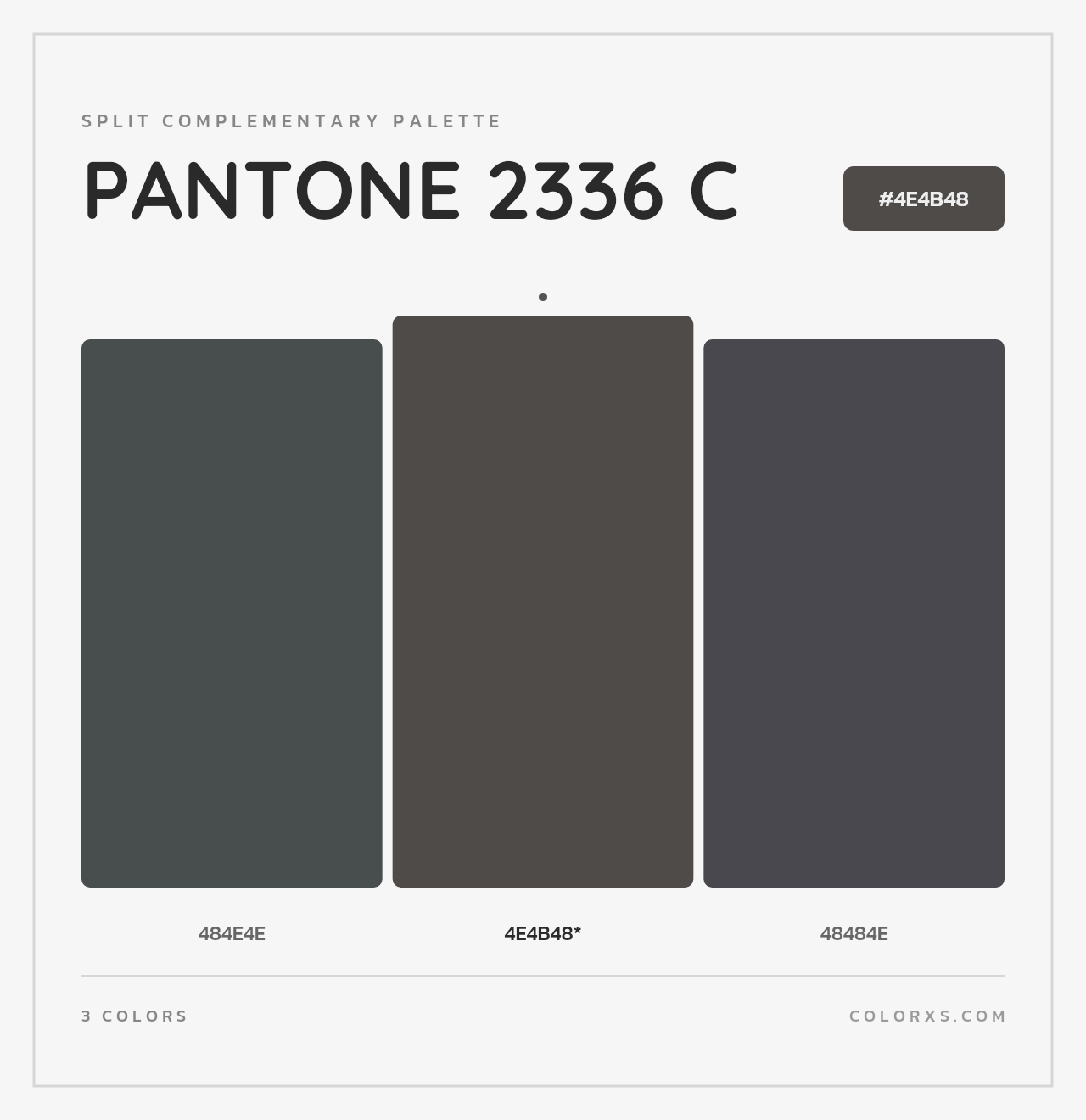 PANTONE 2336 C - Split-Complementary Color Palette