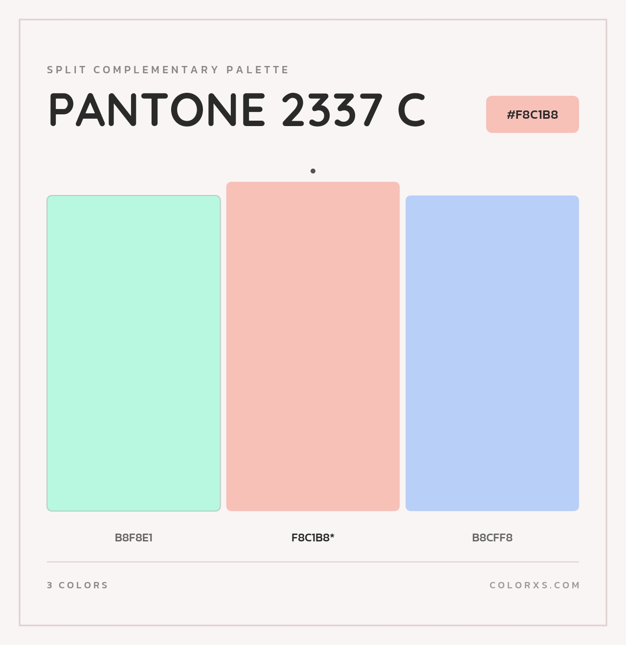 PANTONE 2337 C - Split-Complementary Color Palette