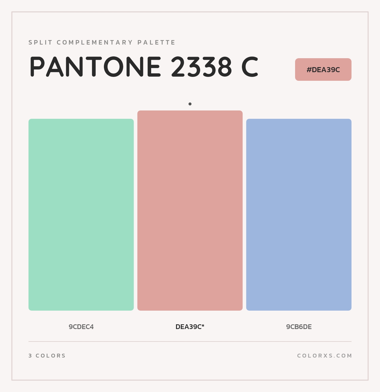 PANTONE 2338 C - Split-Complementary Color Palette