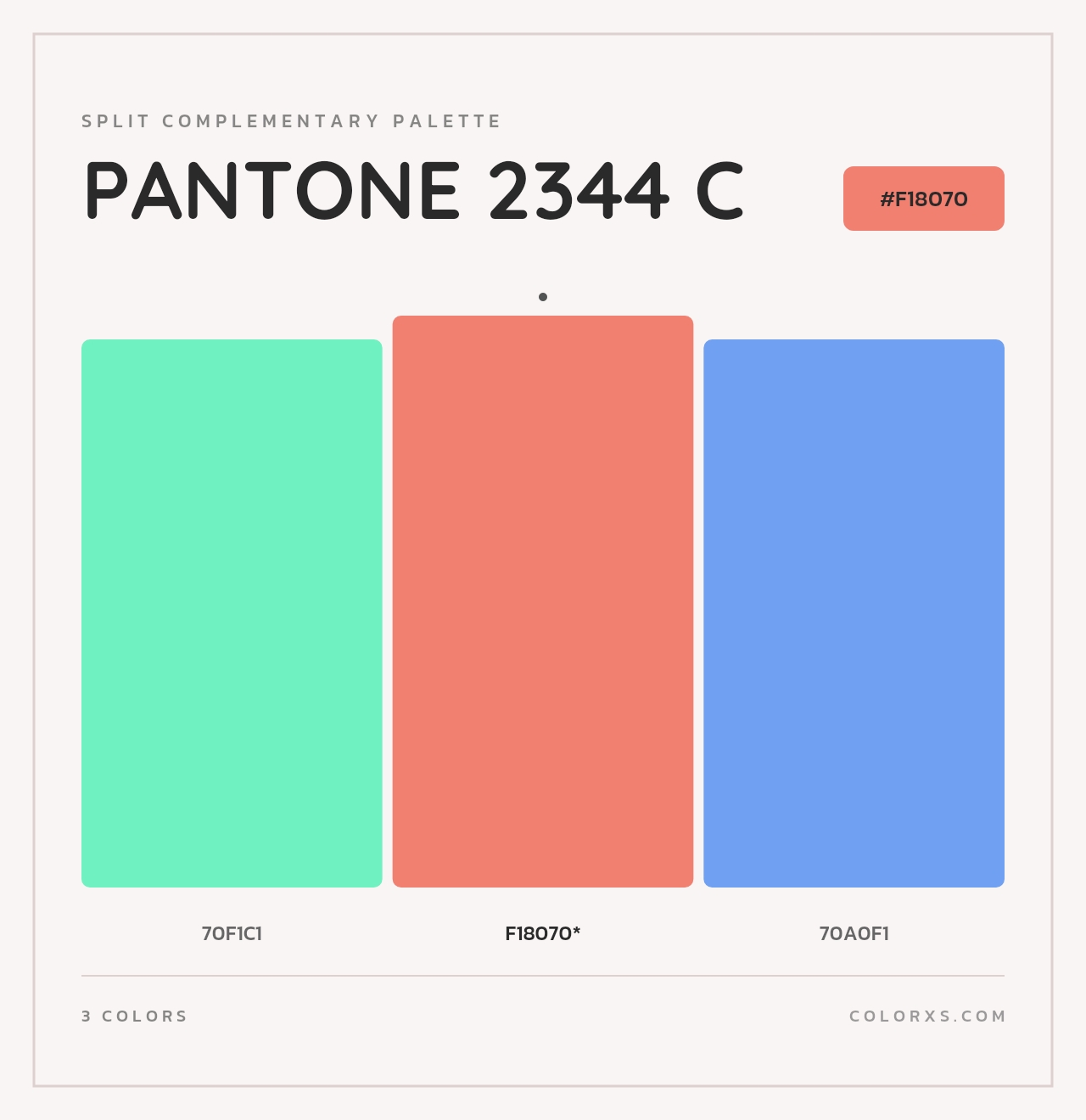 PANTONE 2344 C - Split-Complementary Color Palette