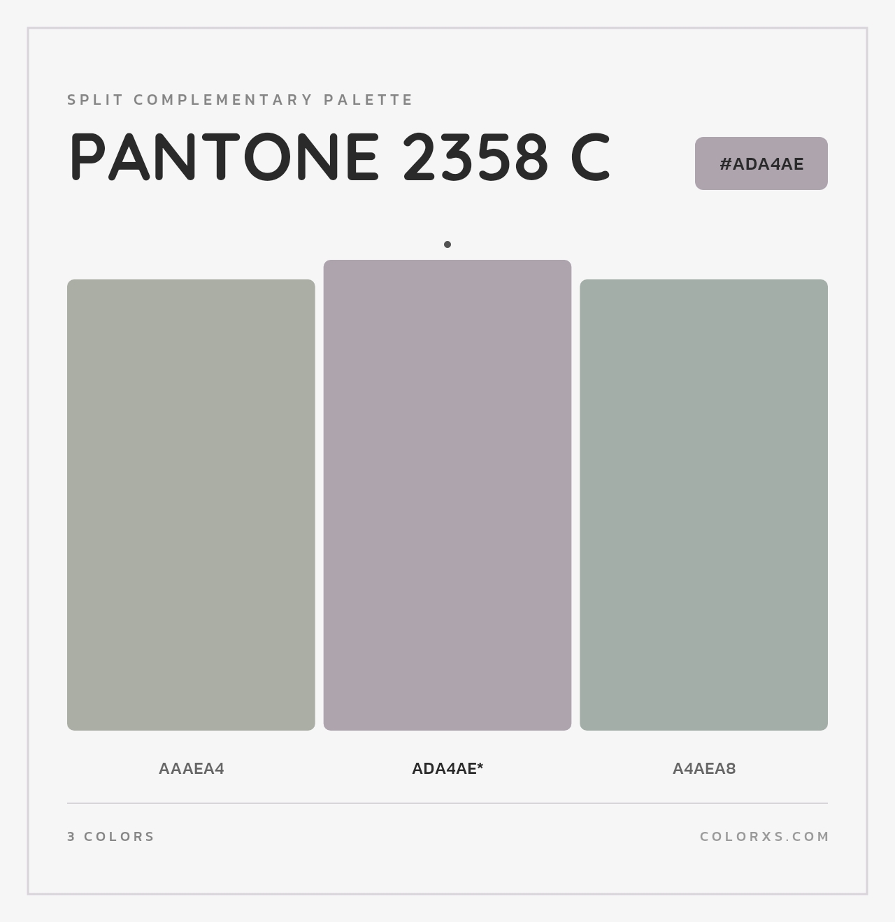 PANTONE 2358 C - Split-Complementary Color Palette
