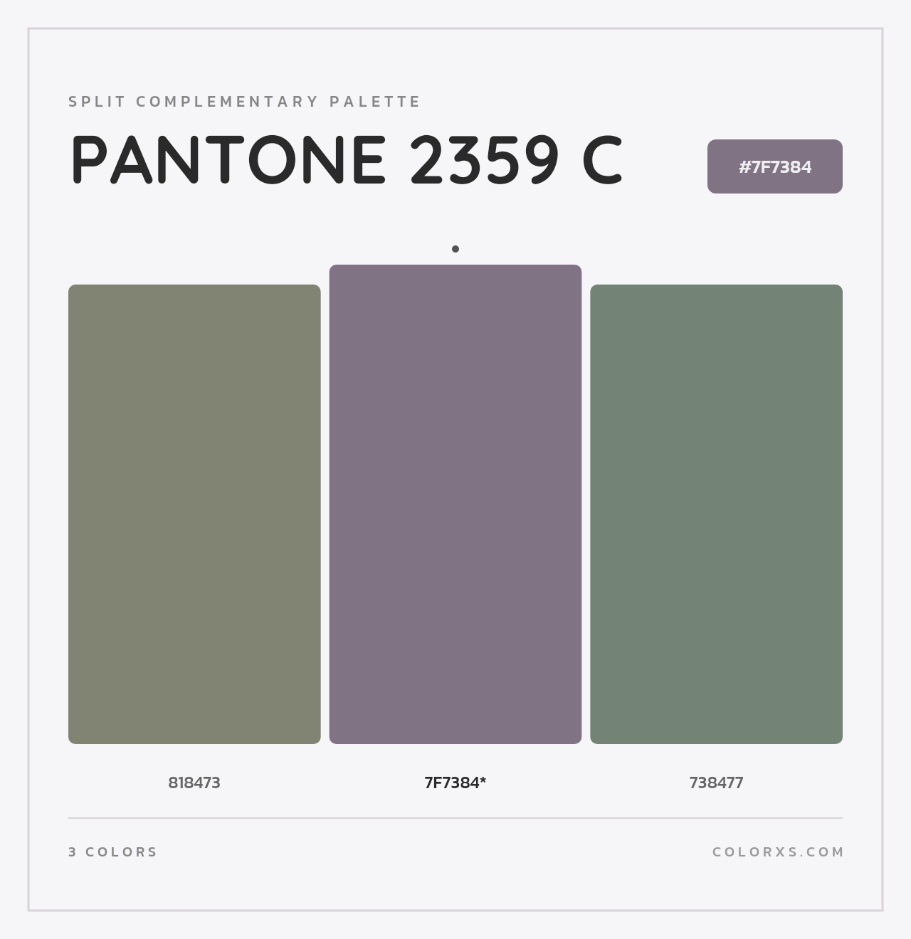 PANTONE 2359 C - Split-Complementary Color Palette