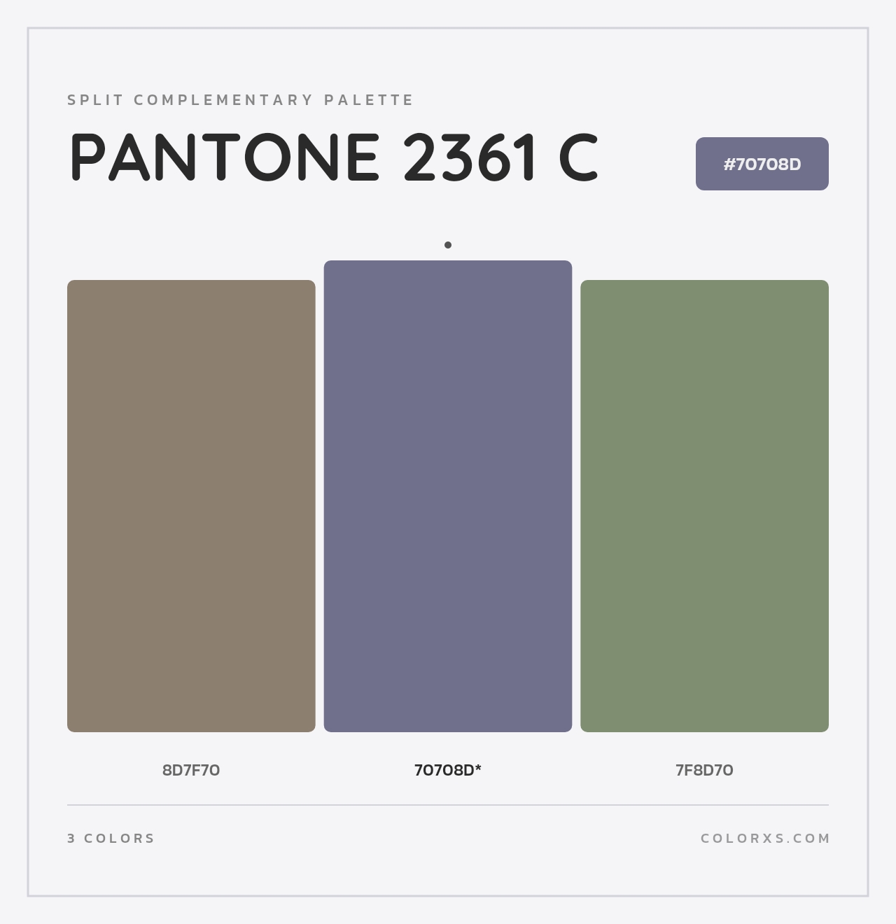 PANTONE 2361 C - Split-Complementary Color Palette