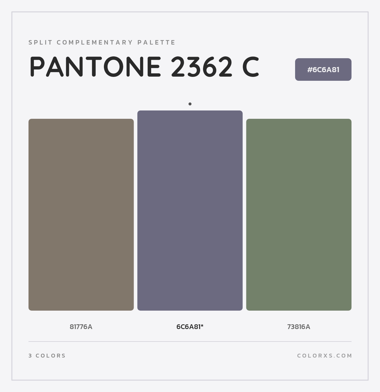 PANTONE 2362 C - Split-Complementary Color Palette
