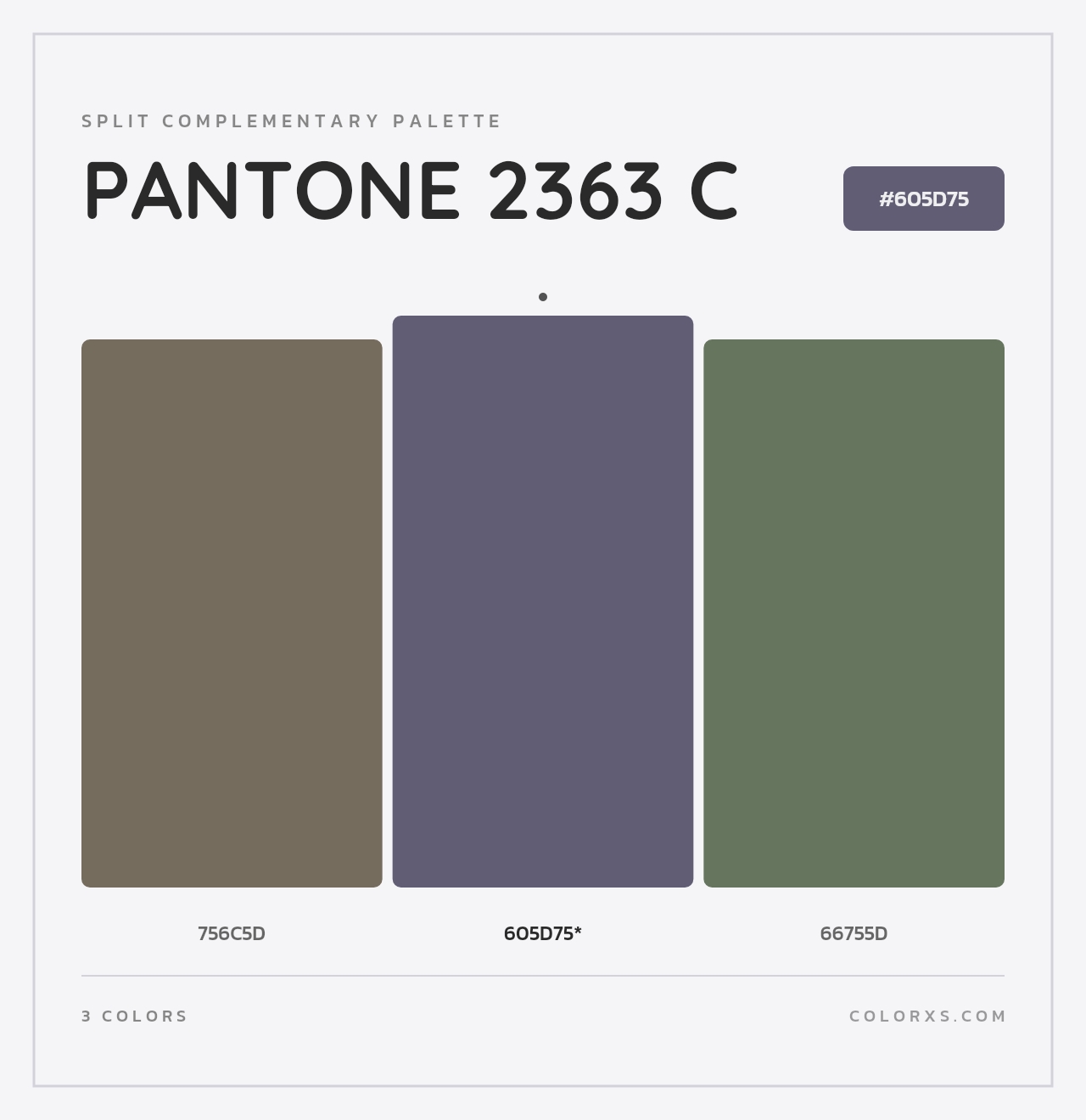 PANTONE 2363 C - Split-Complementary Color Palette